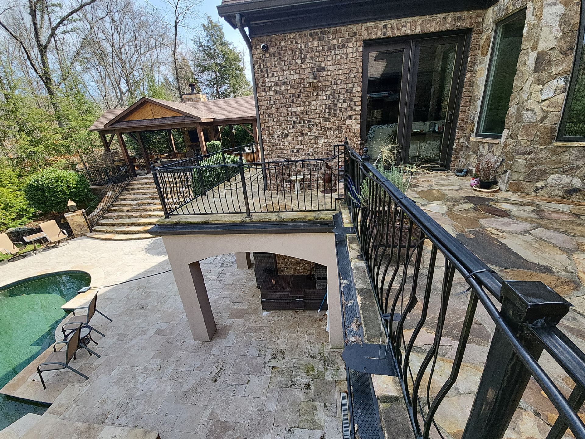 travertine  using Concrete Sealant by DuraSeal