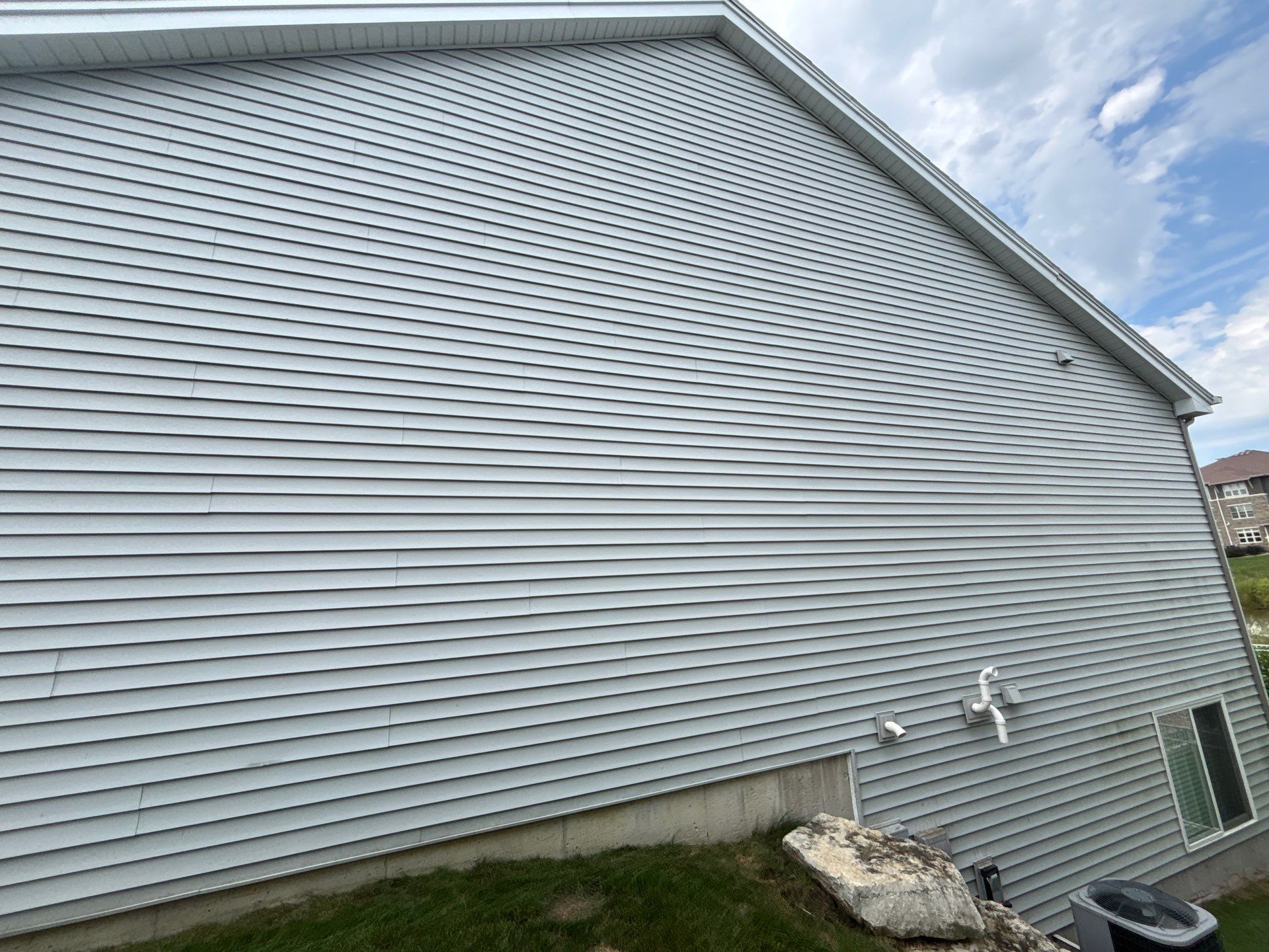 Residential Vinyl Siding and Concrete Patio Power Washing in Verona