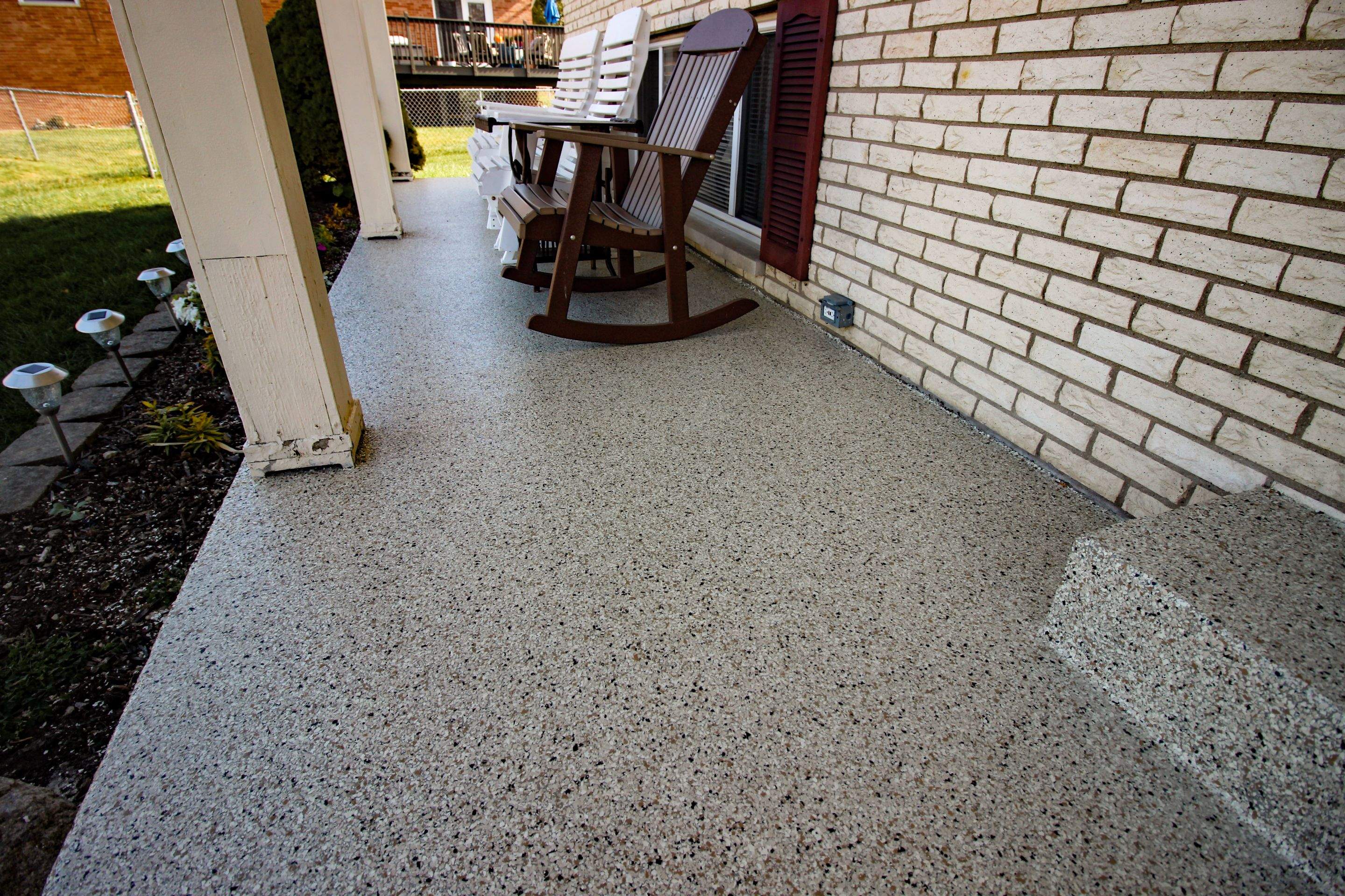 Patio Installation using Driftwood by Your1DayFloor.com