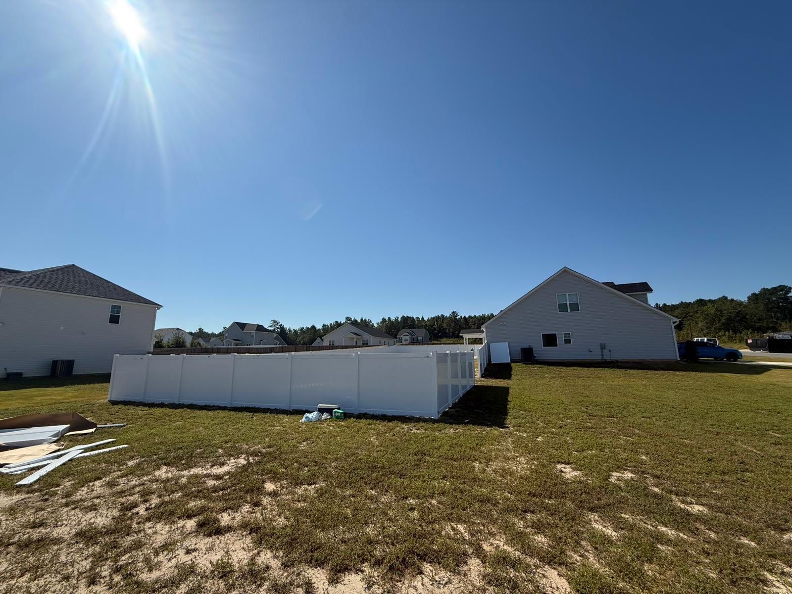 Hamilton Vinyl Privacy Project in Linden by Superior Fence and Rail