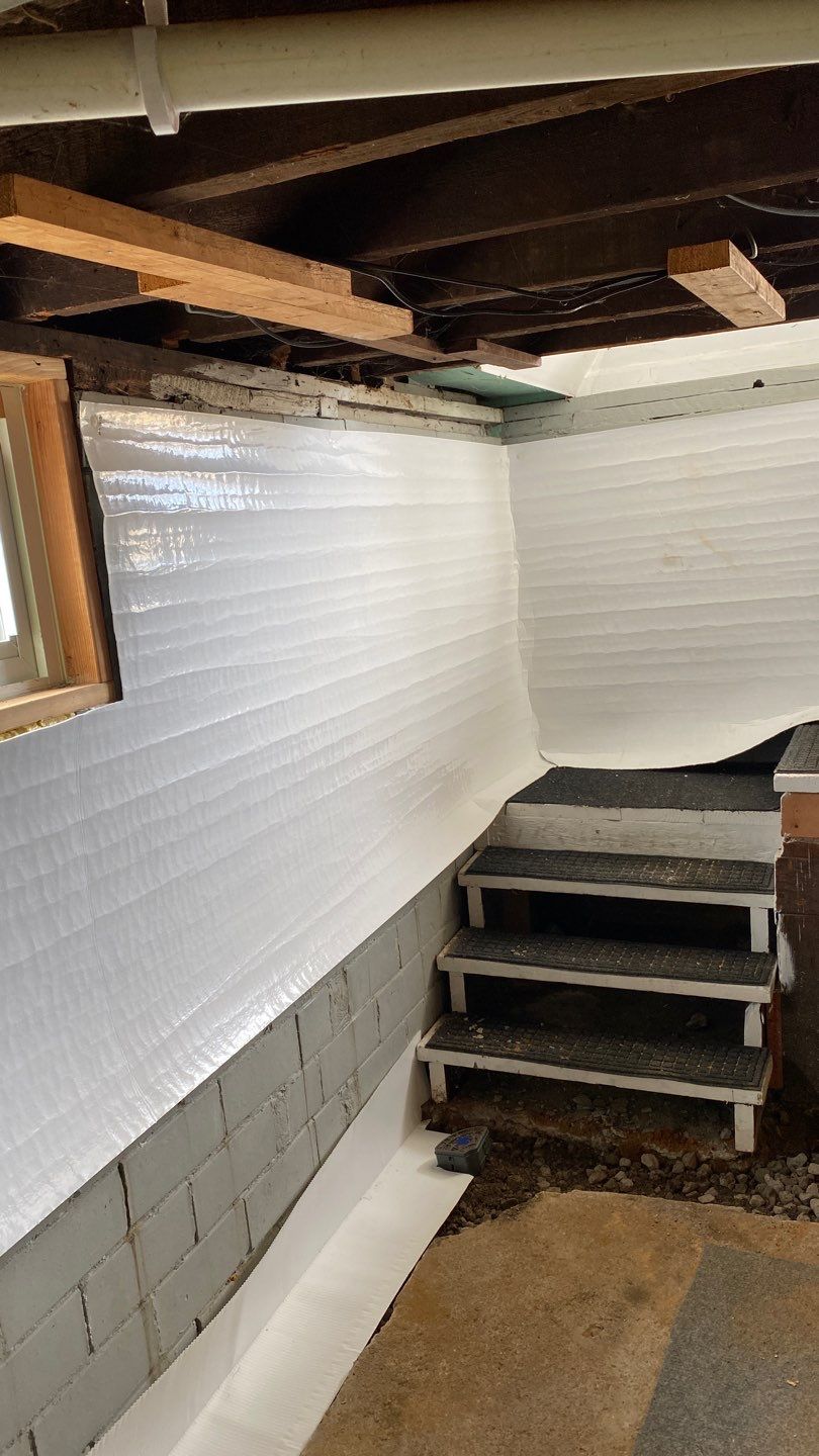 Interior Basement Waterproofing System by Toledo Basement Repair 