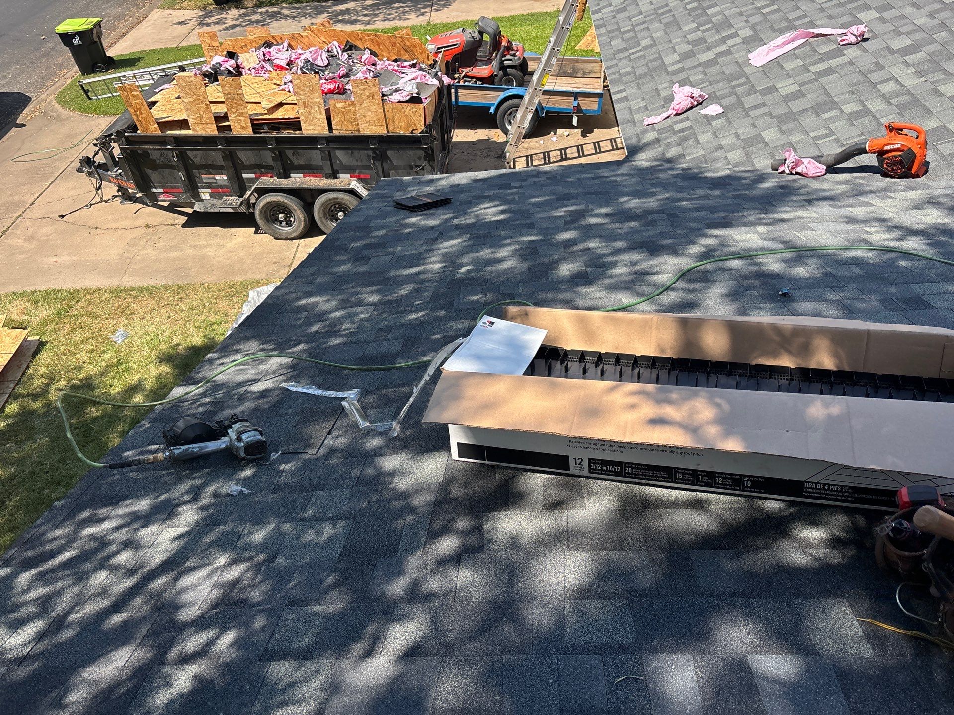 Residential Roofing Installation using Owen's Corning Duration (Lifetime) Shingles by Roof Repair Company