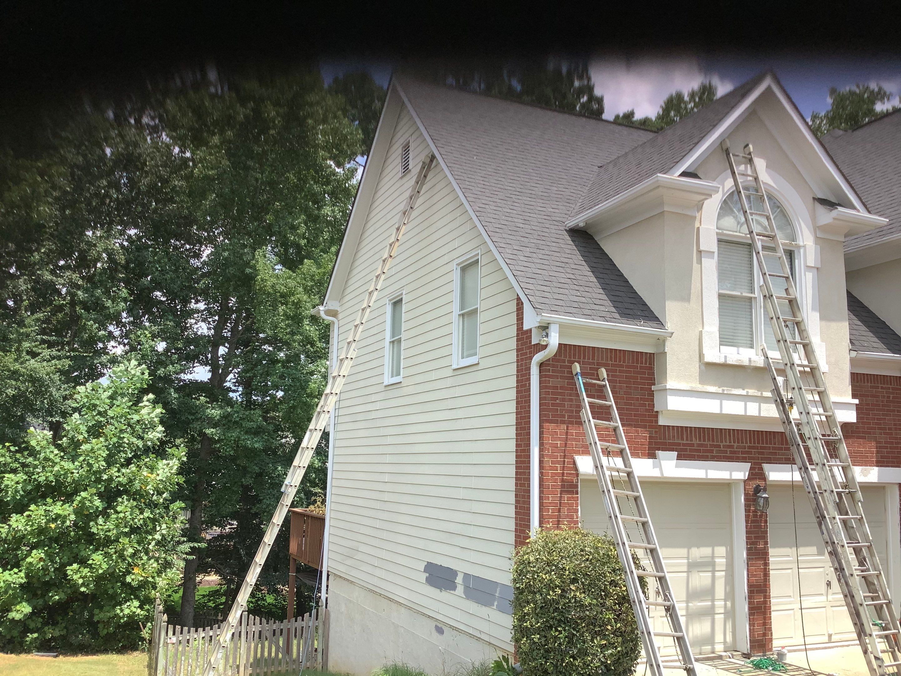 Complete Exterior Brick Painting and Siding Transformation in Alpharetta by Swift Home Renovations