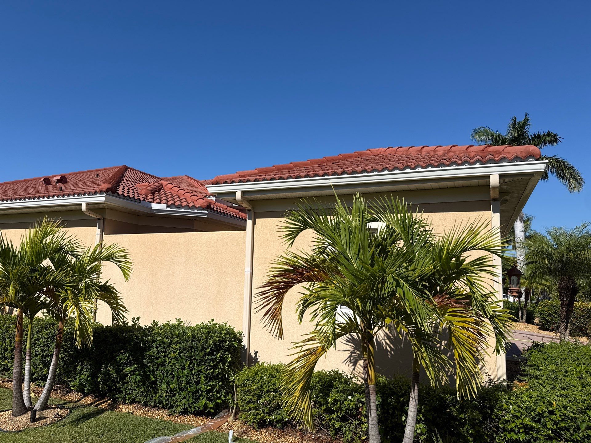 Tile Roof Cleaning & Oil Stain Removal | Tara River Place, Bradenton FL by Sunshine AquaWash