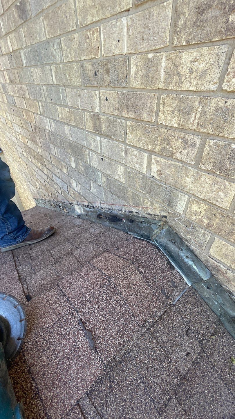 Leak Repair over Master Bedroom and Bathroom by Tex-Line Roofing