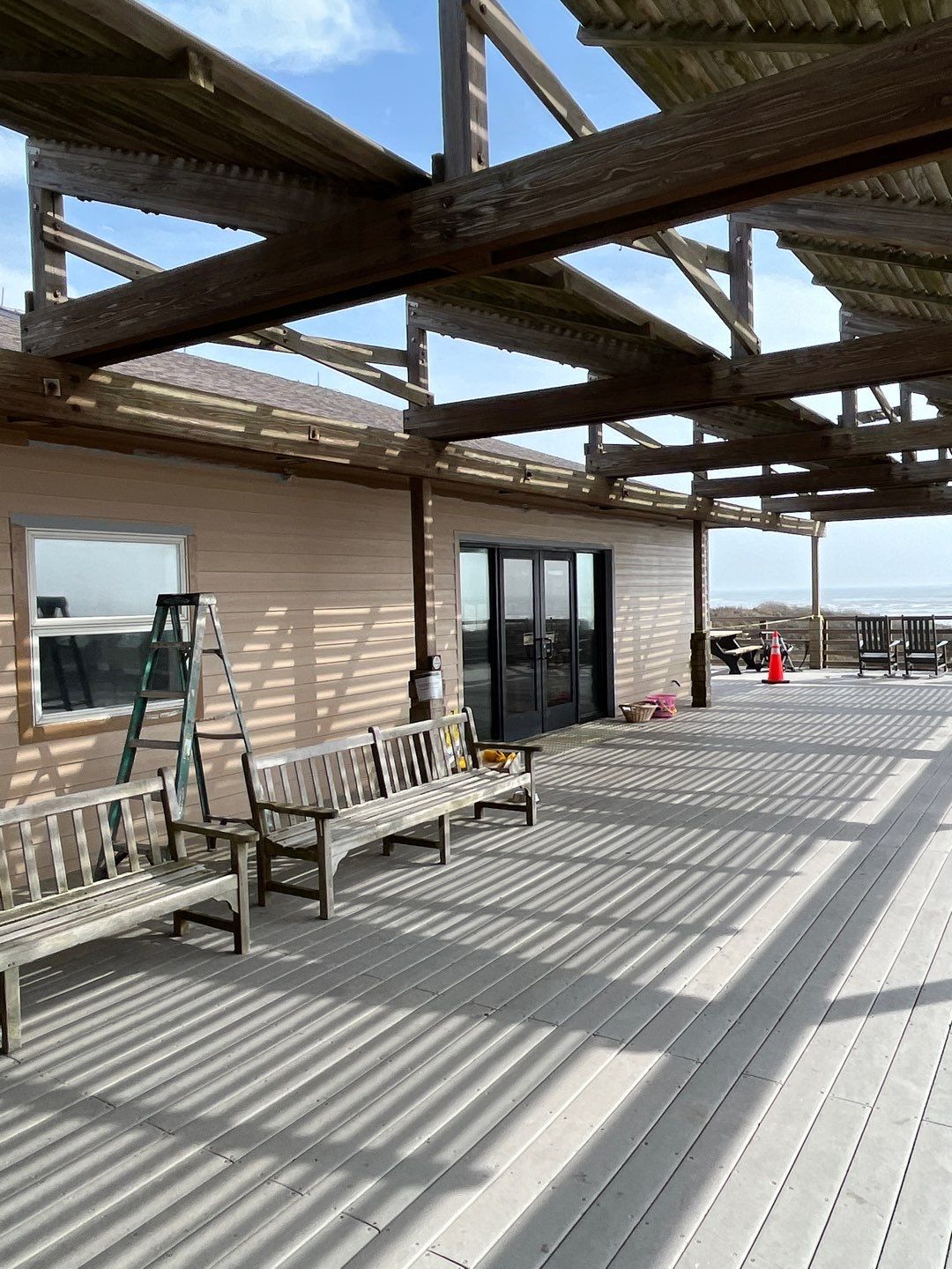 Padre Island National Seashore Malaquite Visitor Center Exterior remodel by Bayfront Roofing and Construction