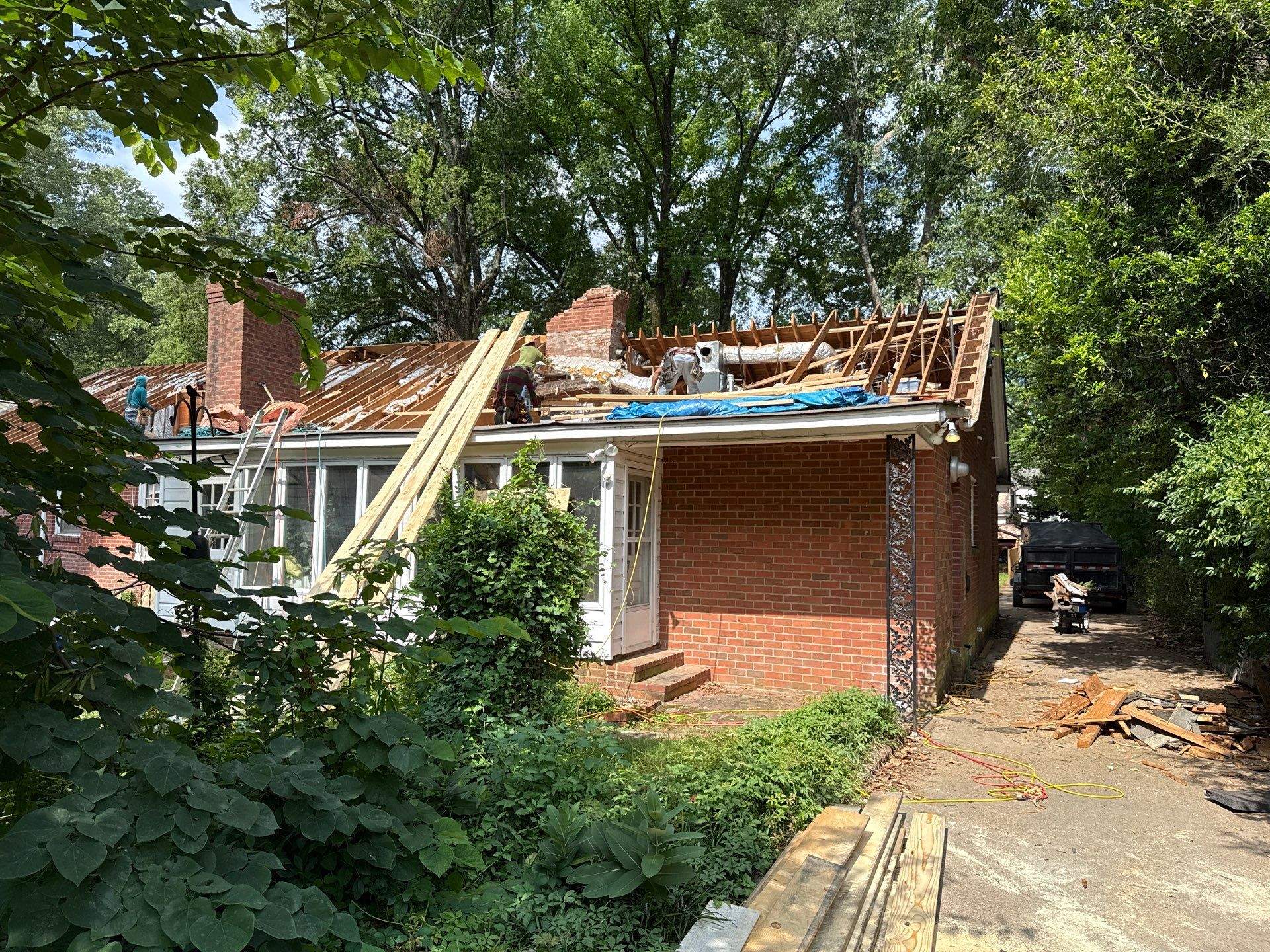 Structural Restoration and Asphalt Shingle Roof Replacement with Interior Repairs in East Memphis by Revival Roofing Services