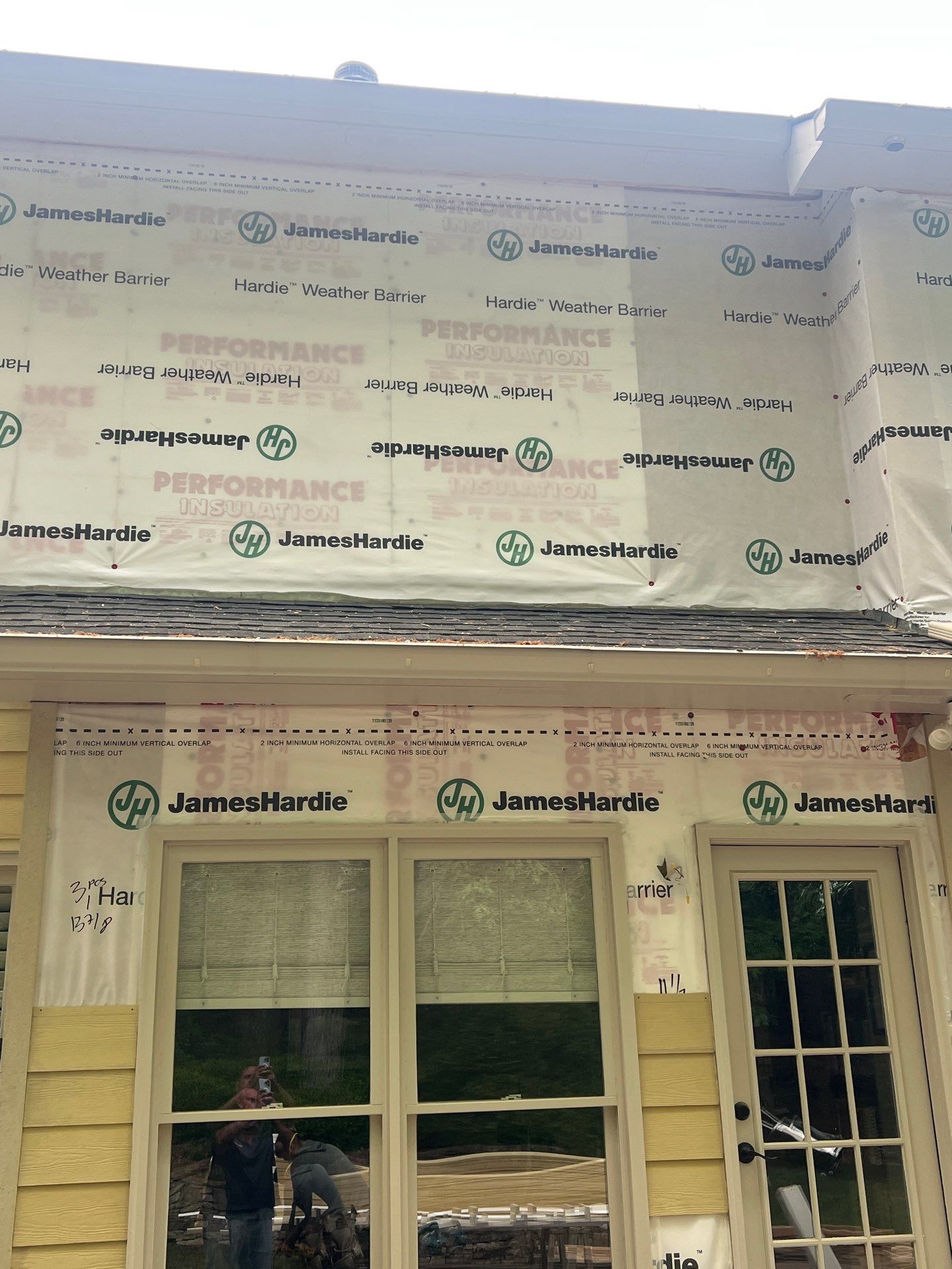 James Hardie Siding Install, Rotten Wood Replacement, Trex Deck Resurface, and Exterior Paint Project in Roswell, GA by Nelson Exteriors 