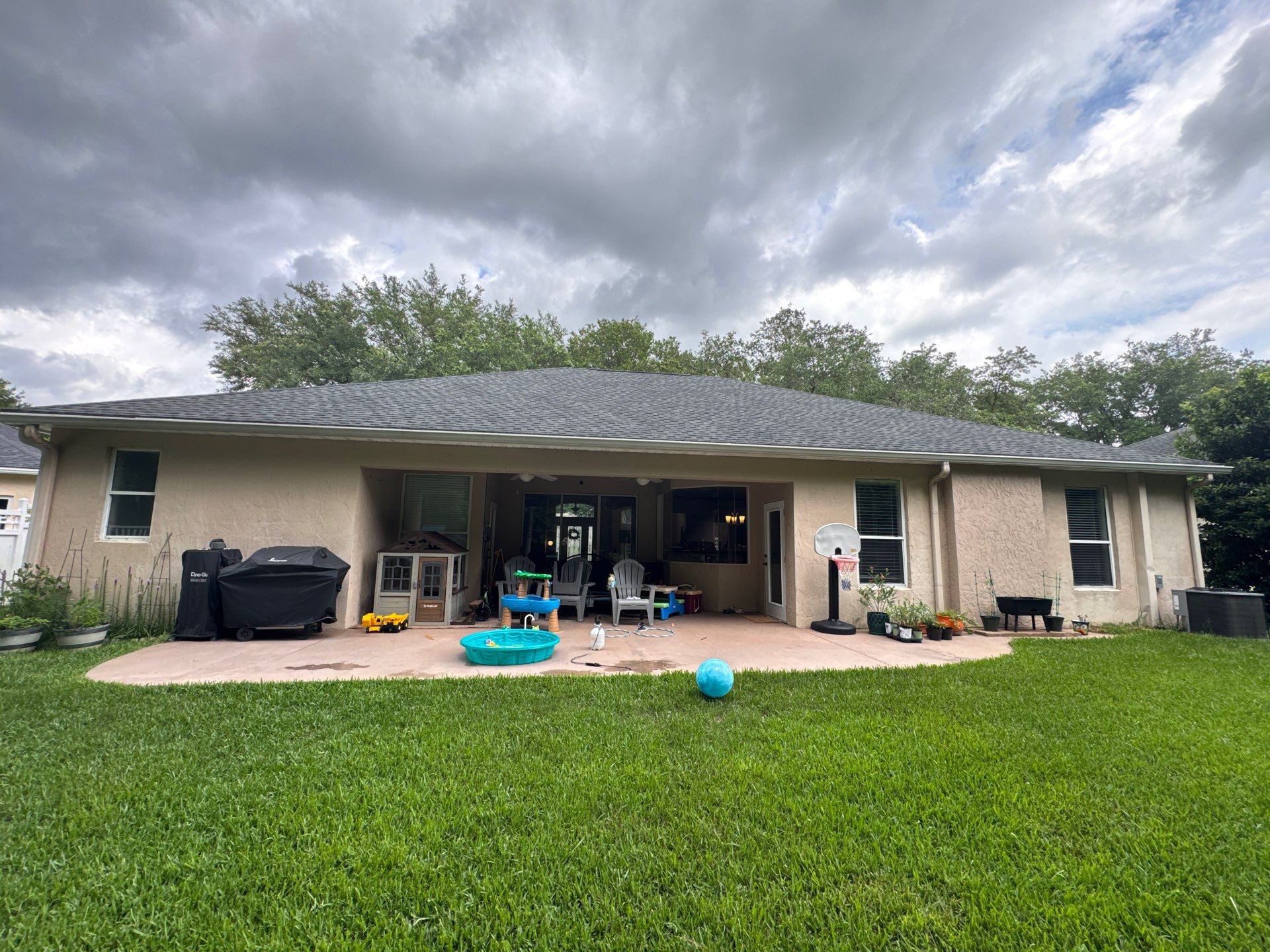 Stucco Exterior Painting & Extensive Prep in East Hampton | Jacksonville, FL 32256 by A New Leaf Painting, LLC