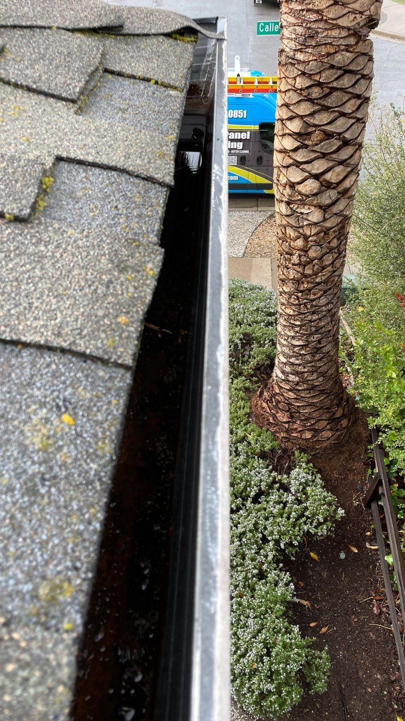 San Jose Gutter Cleaning on a 2 story home by All One Solar Shine