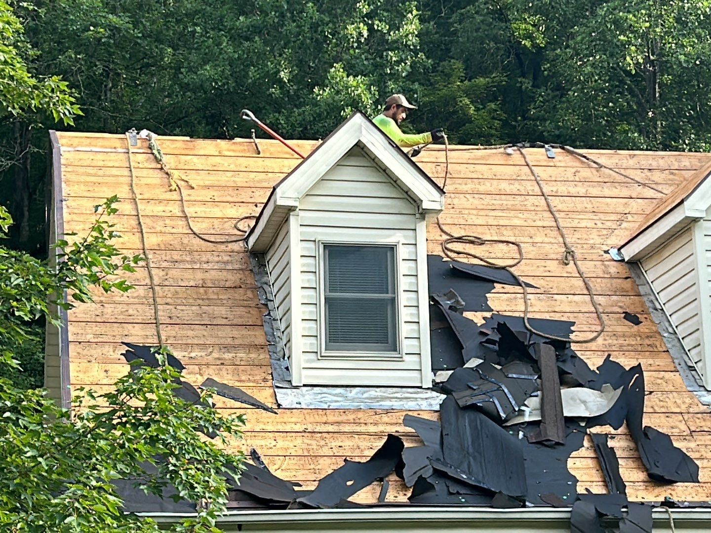Residential Roofing Installation using Metal by Mr. Roofer