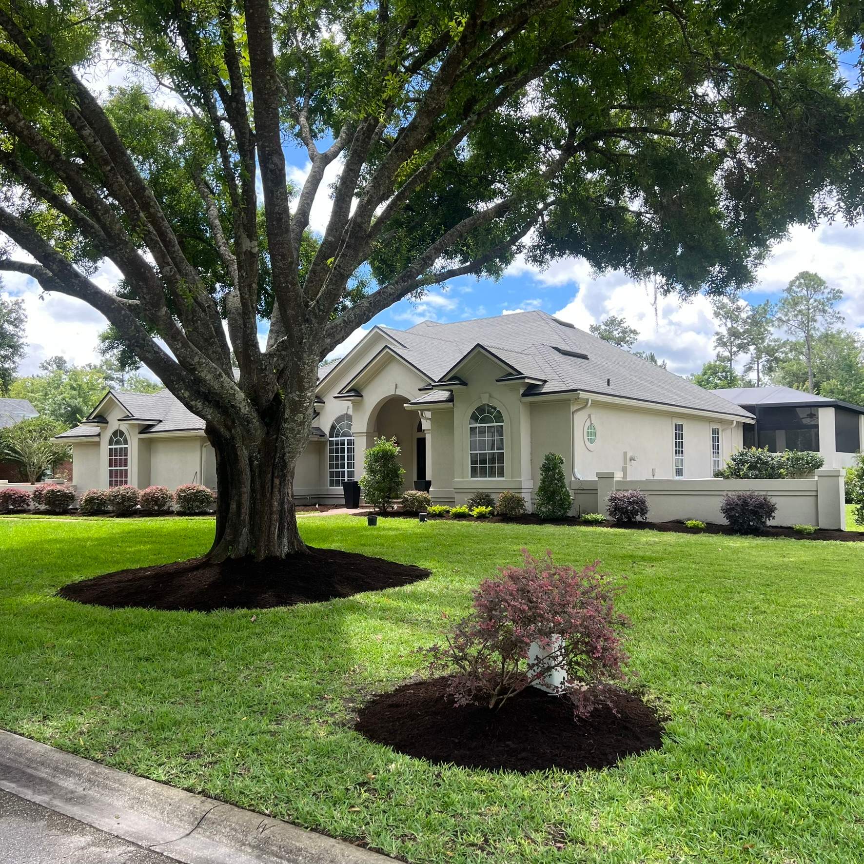 Plant & Mulch Installation | Deerwood Country Club by ProGreen Services