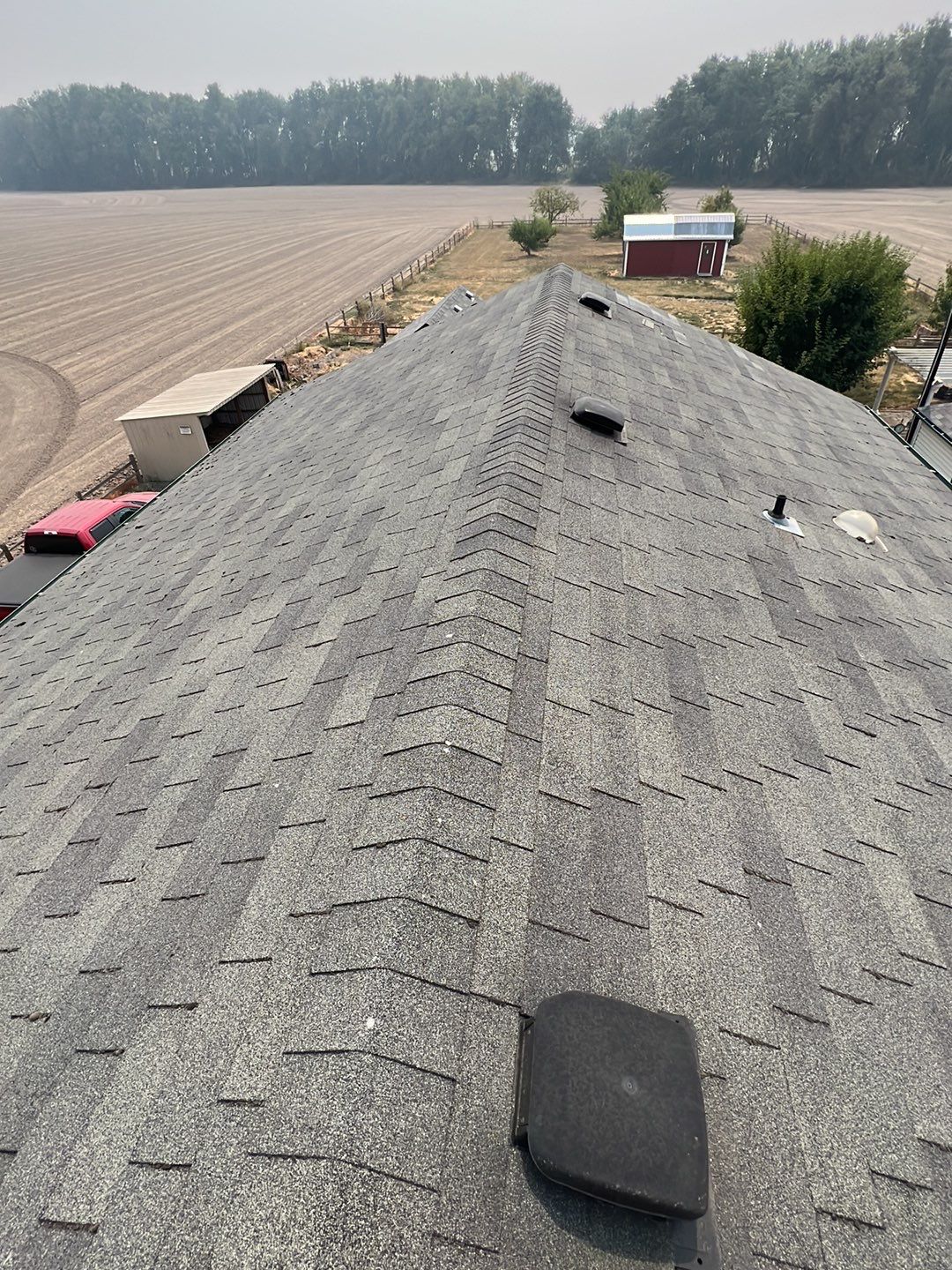 Residential Roofing Installation using IKO Dynasty (Color: Granite Black) by Orezona Building & Roofing Company, Inc.