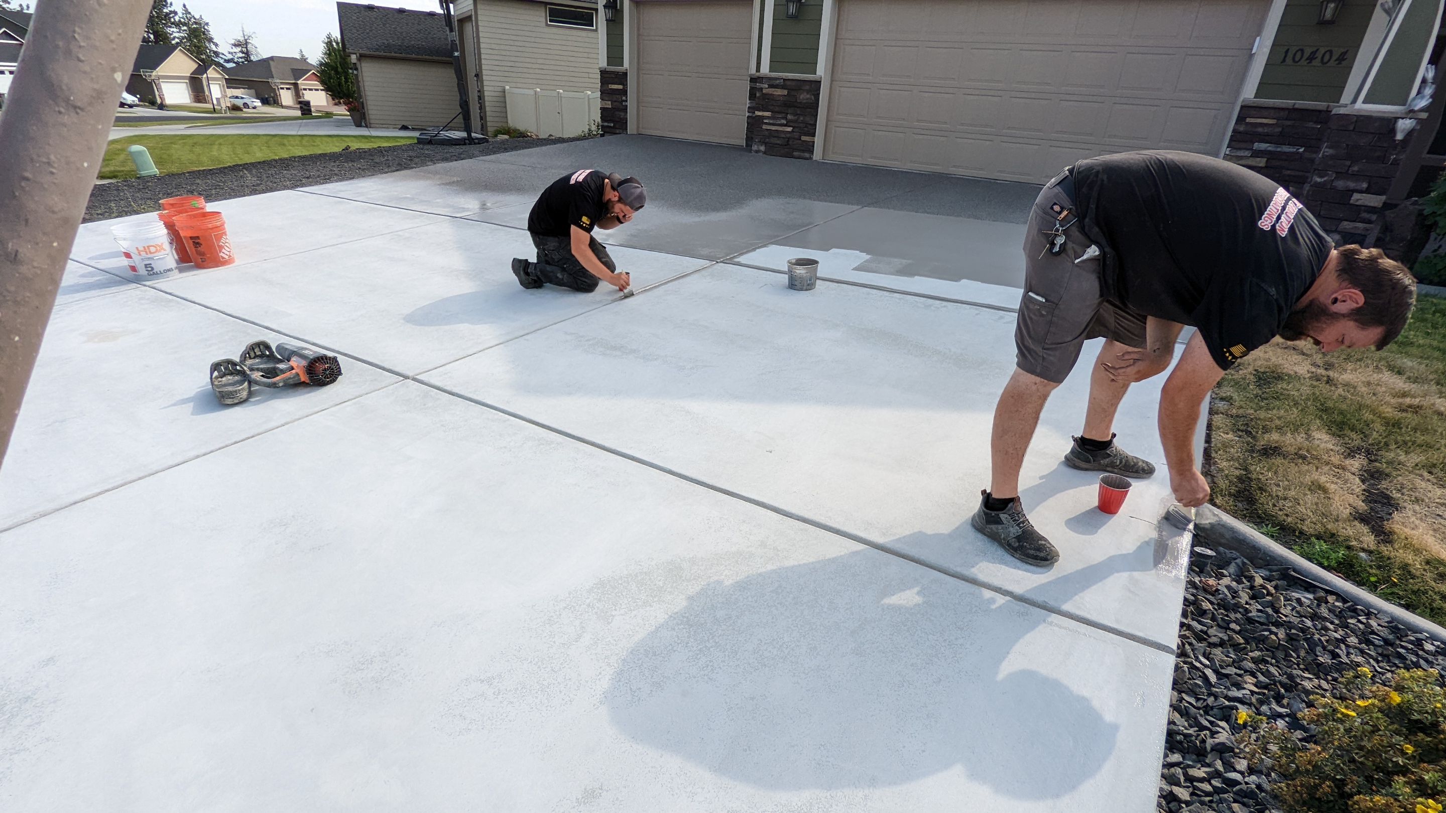 Driveway using Greystone 1/8" by Croc Coatings, LLC