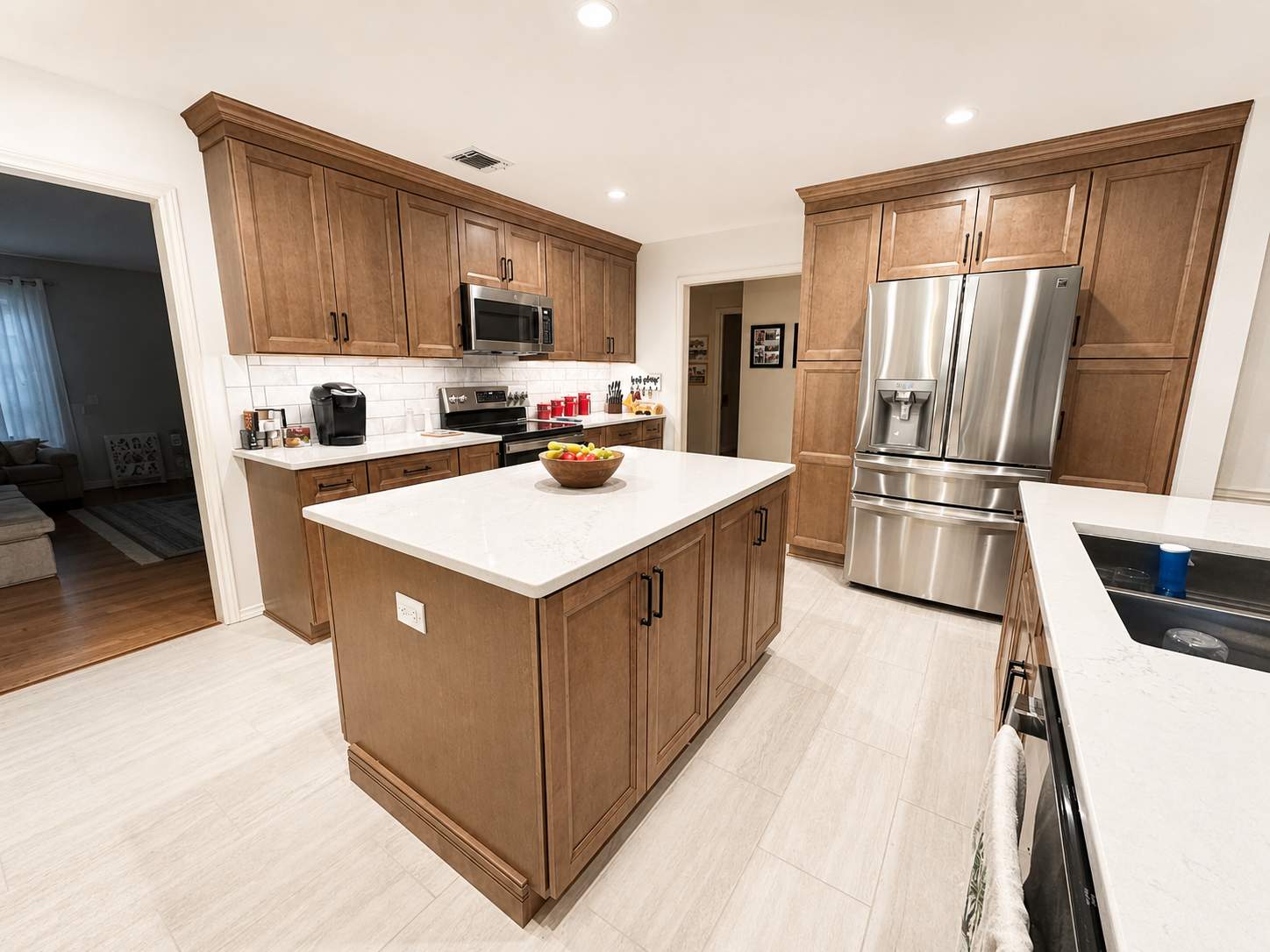 Stone Oak Kitchen Remodel | Bright Transitional Kitchen Transformation by Legacy Bath and Kitchen