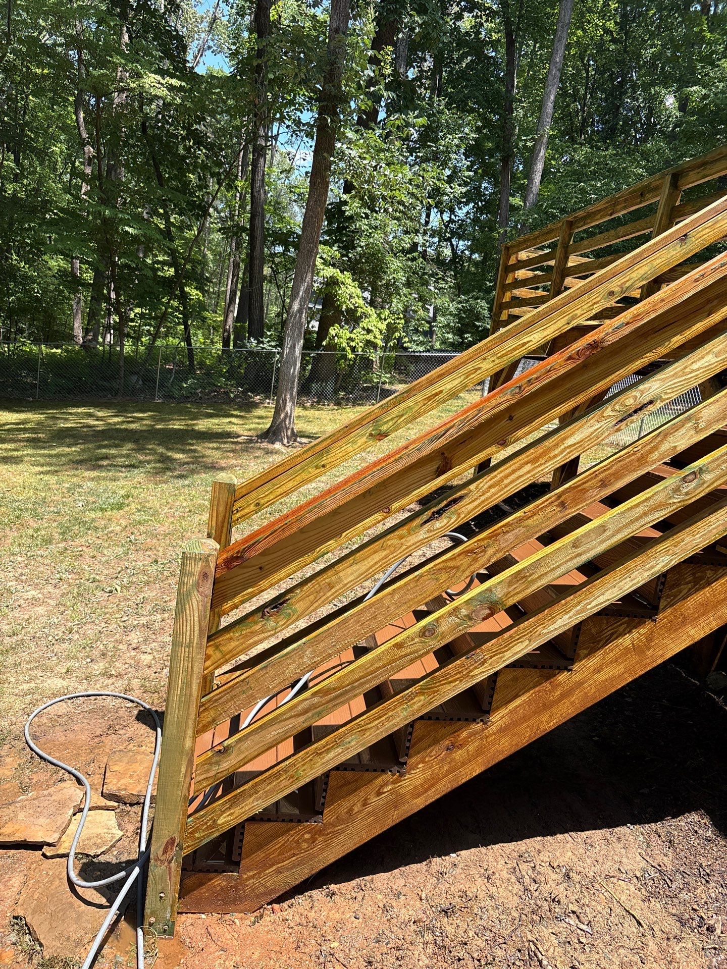 Deck using Wood Sealant and Concrete Using Concrete Sealant by DuraSeal