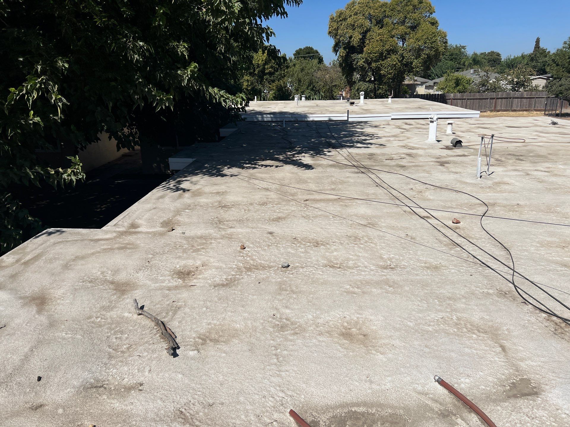 Foam Refurbish using Conklin Benchmark/PUMA XL coatings and spray foam by Straight Edge Roofing Inc