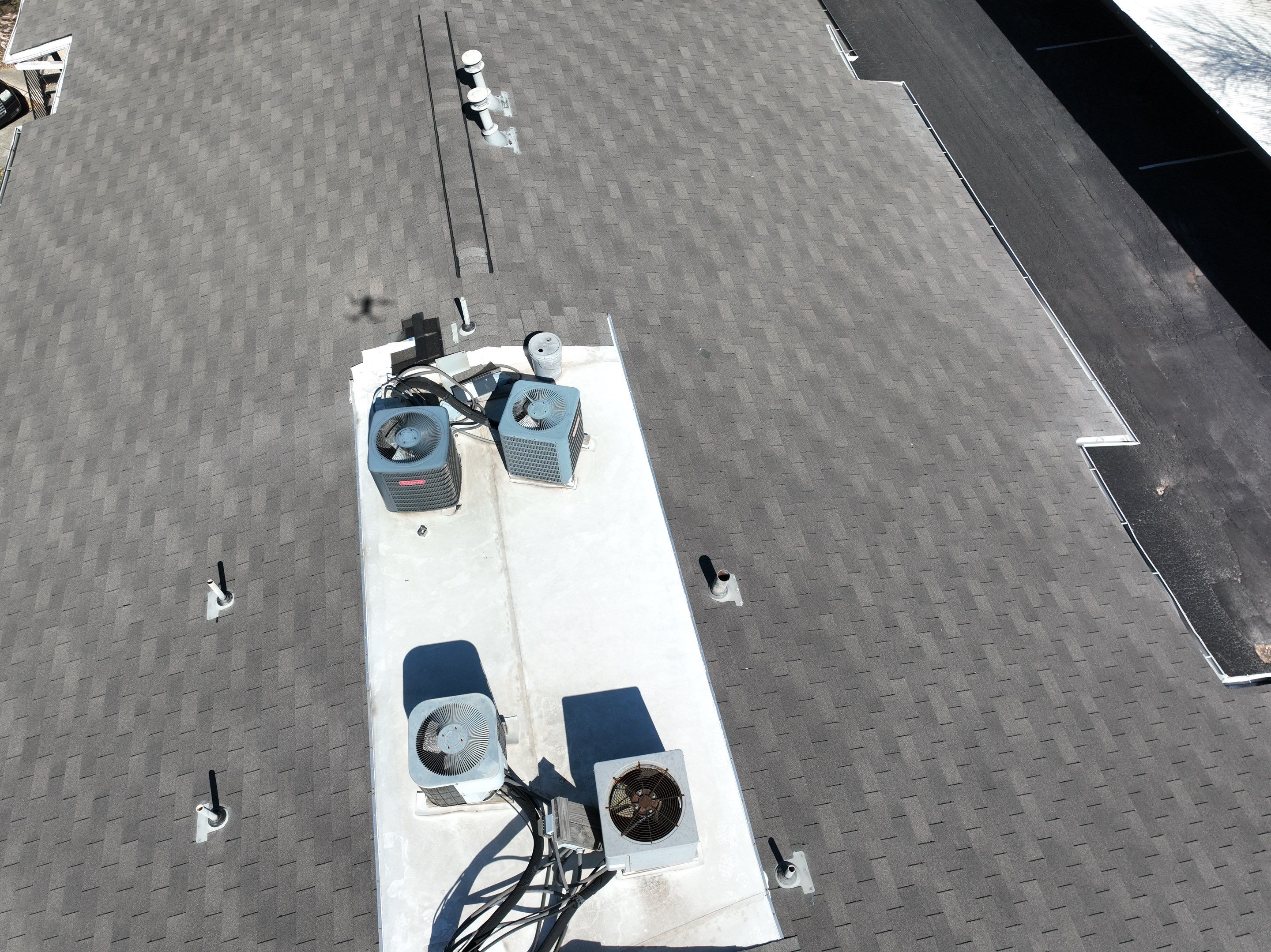 Commercial Roof Inspection using Drone Inspection by Premier Roofing and Contracting