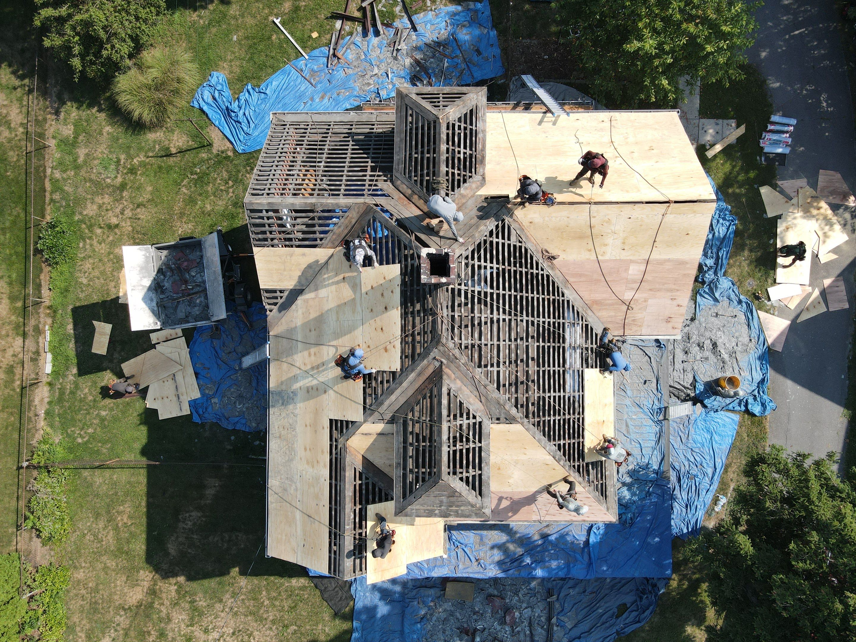 Slate Roof Removal  by Teflon Roofing