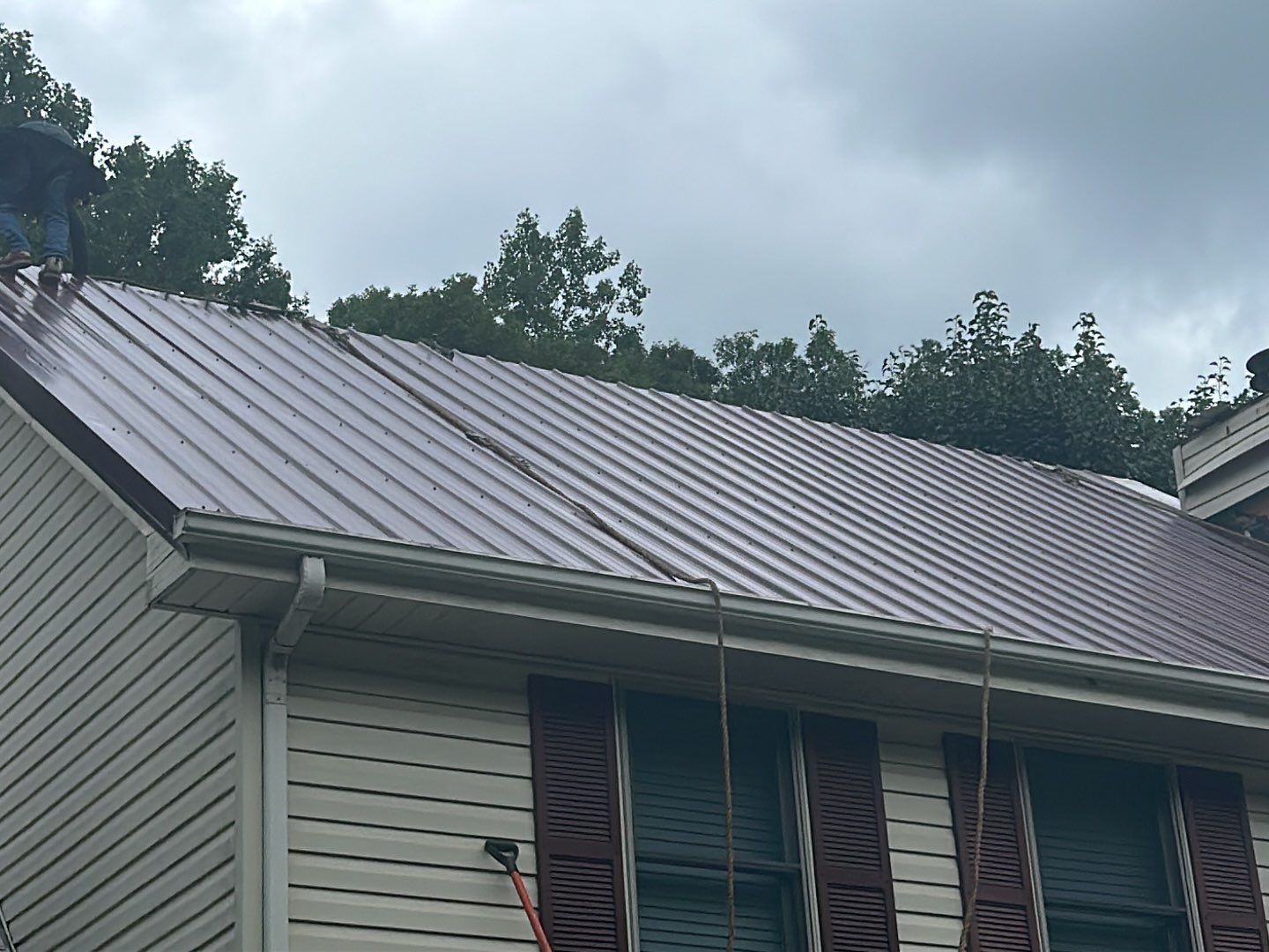 Residential Roofing Installation using Metal by Mr. Roofer