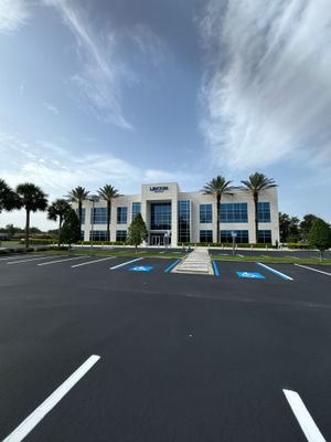 Sealcoating, Line Striping, & Asphalt Repair at LECOM School of Dental Medicine