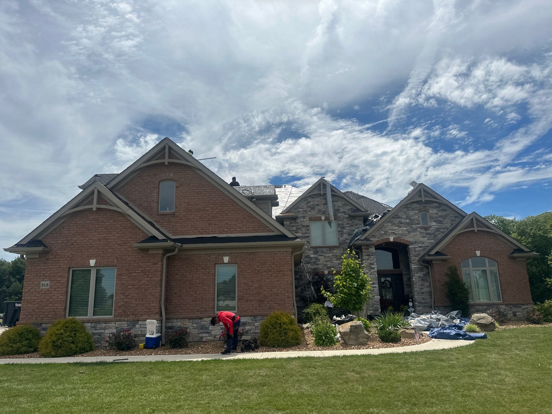 Residential Roofing Installation using GAF Timberline HDZ Appalachian Sky by Nitro Roofing and Construction