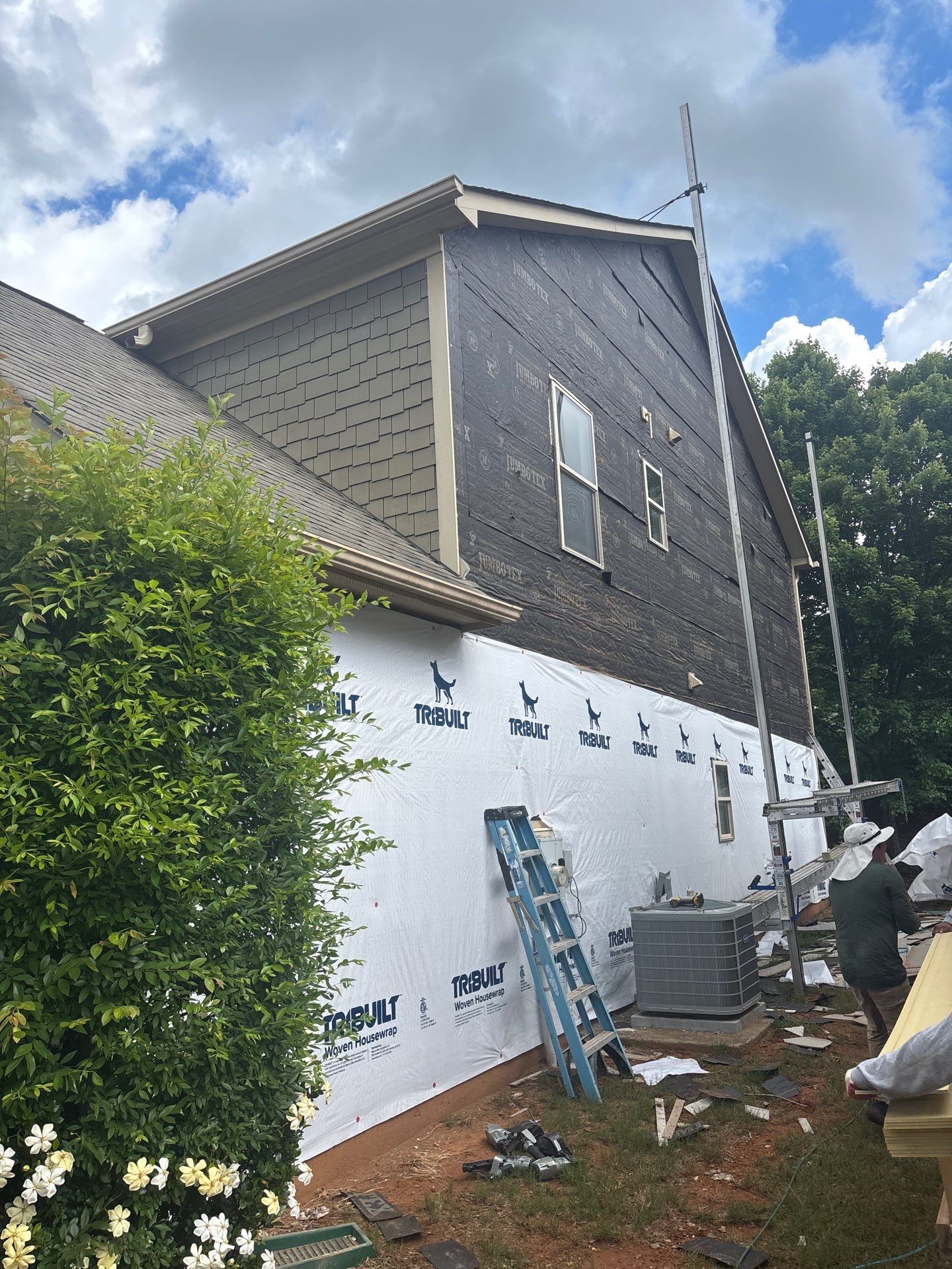 Acworth, GA Partial Siding Replacement using James Hardie Lap Siding by Nelson Exteriors 