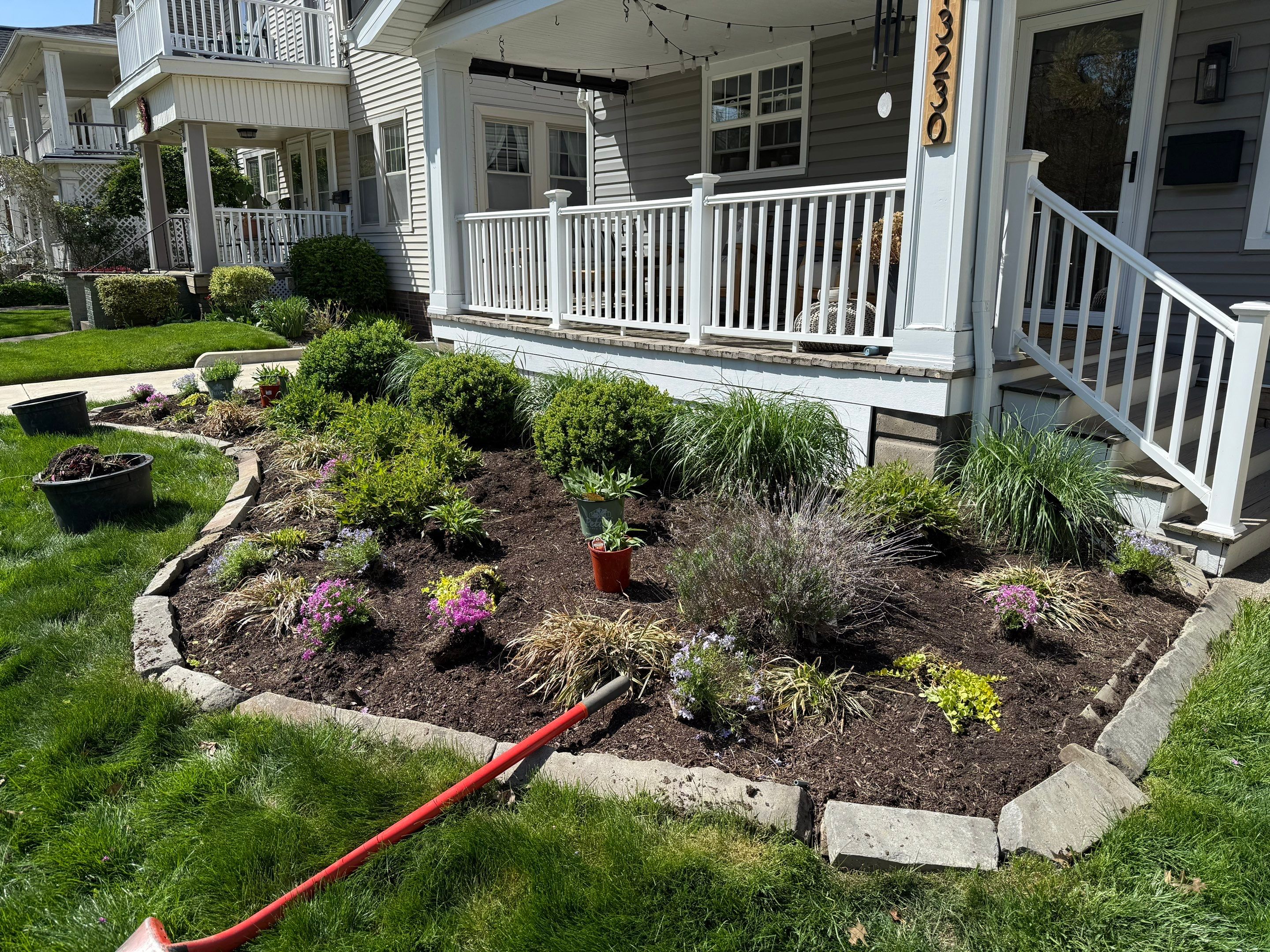 Colorful Cottage Install by Elm Rose Gardens