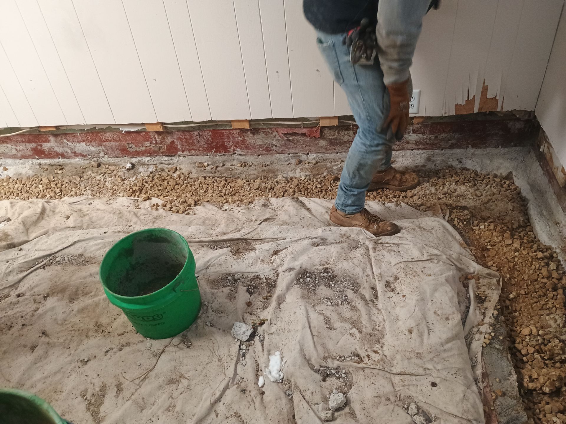 Drain Tile & a Sump Pump for our Property Management Partner by Waterproofing Northeast