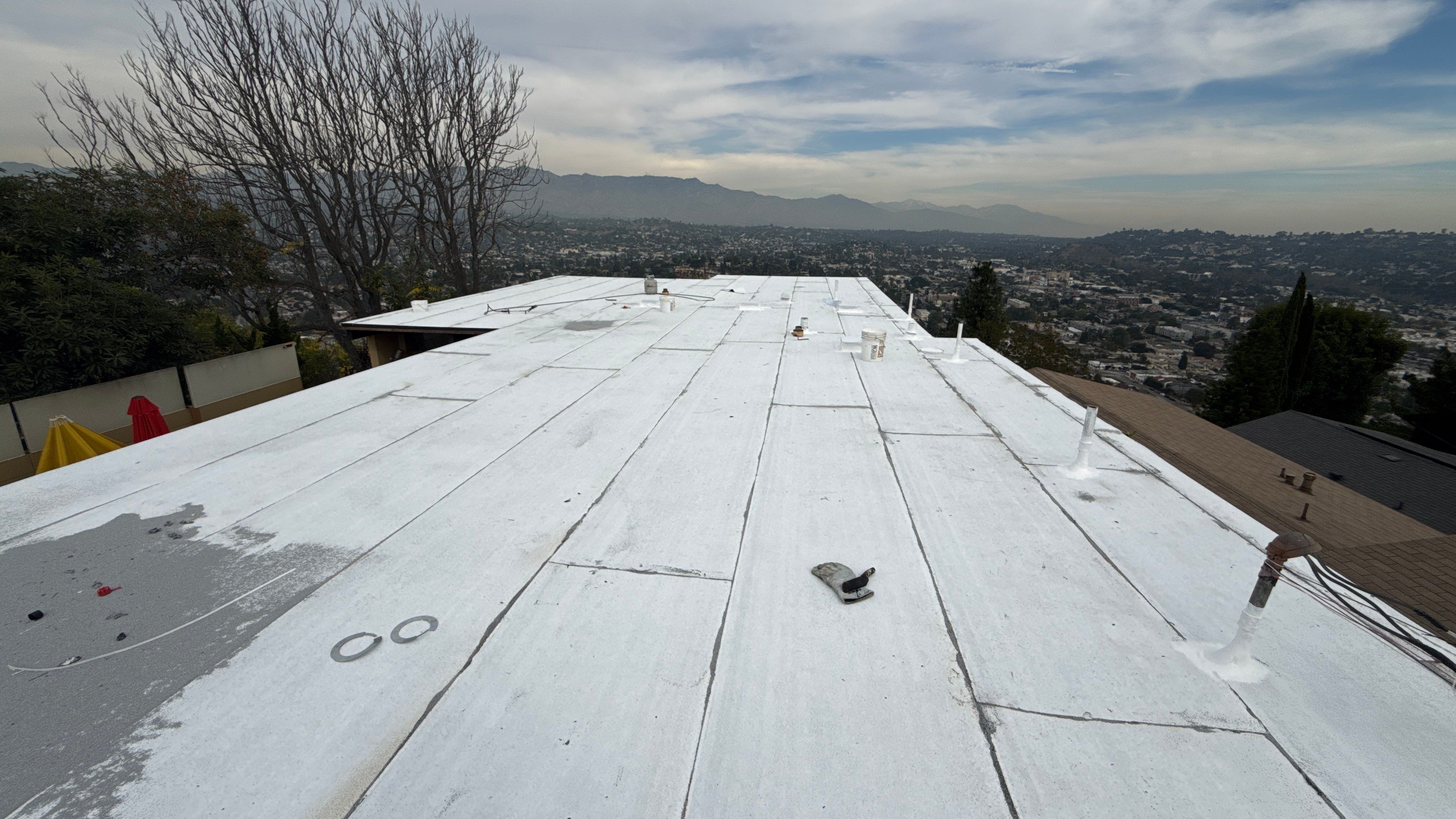 Residential reroofing project in Eagle Rock by Hull Brothers Roofing