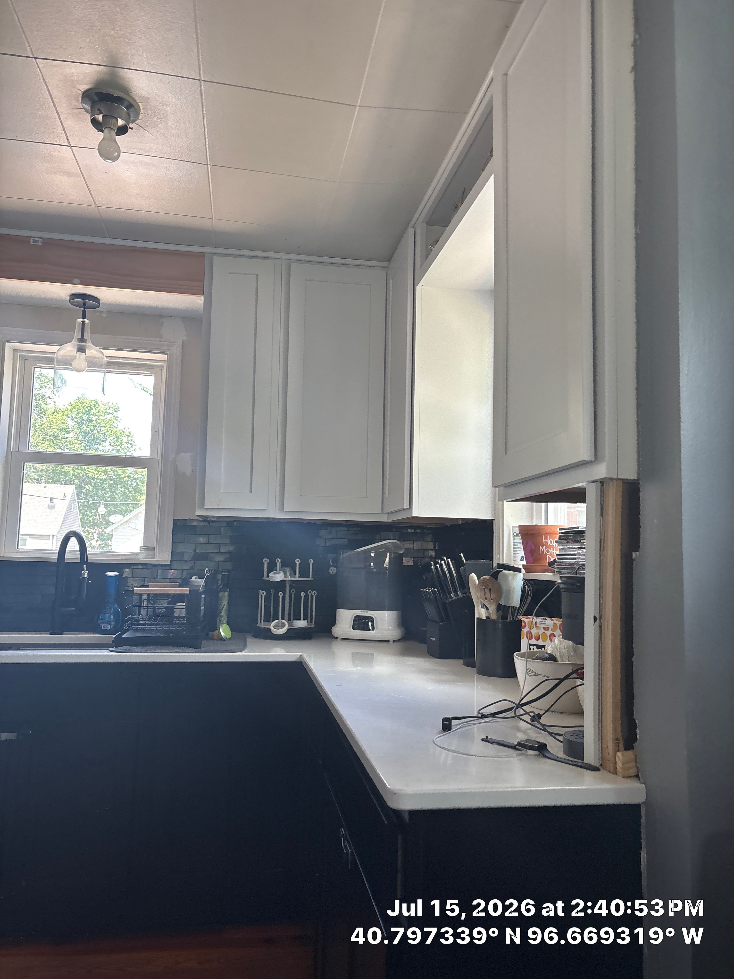 Two-Tone Kitchen Cabinetry and Quartz Countertop Installation in Lincoln by CompanyCam Sales Demo