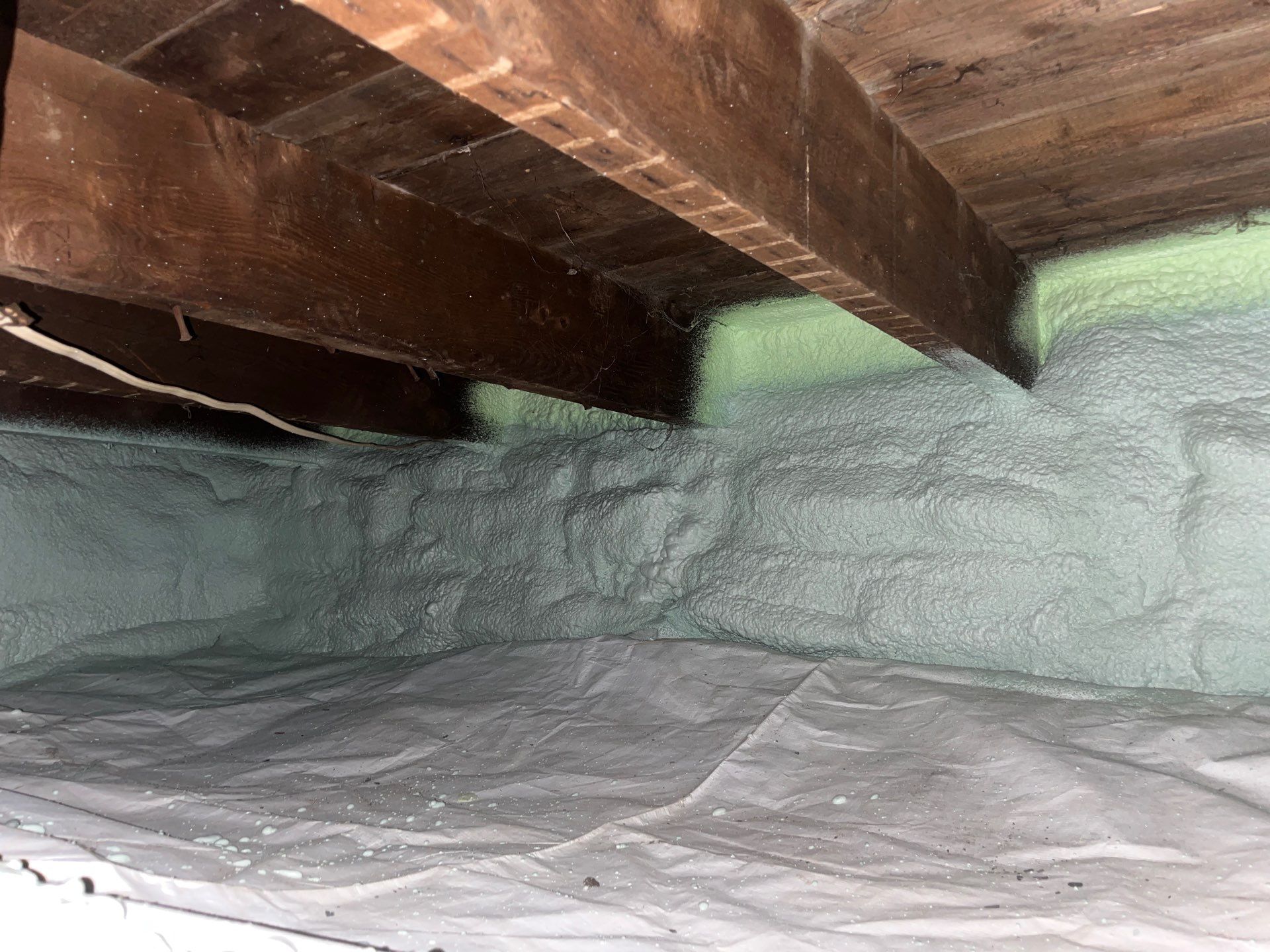 Attic Insulation using Closed Cell Spray Foam by NYS Foam & Energy