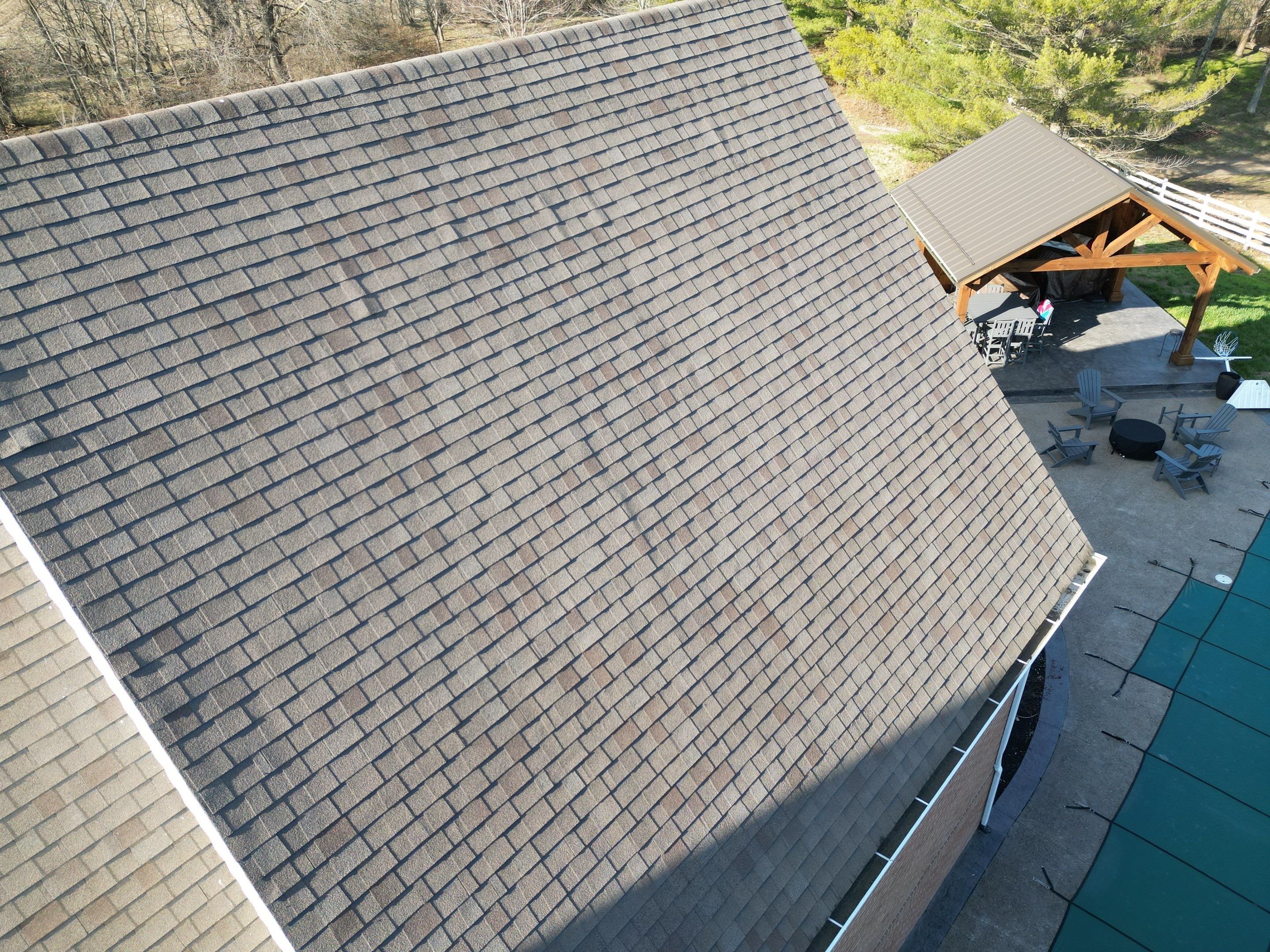 Residential Roofing Installation using Timberline HDZ Shingles - Barkwood by RoofX 