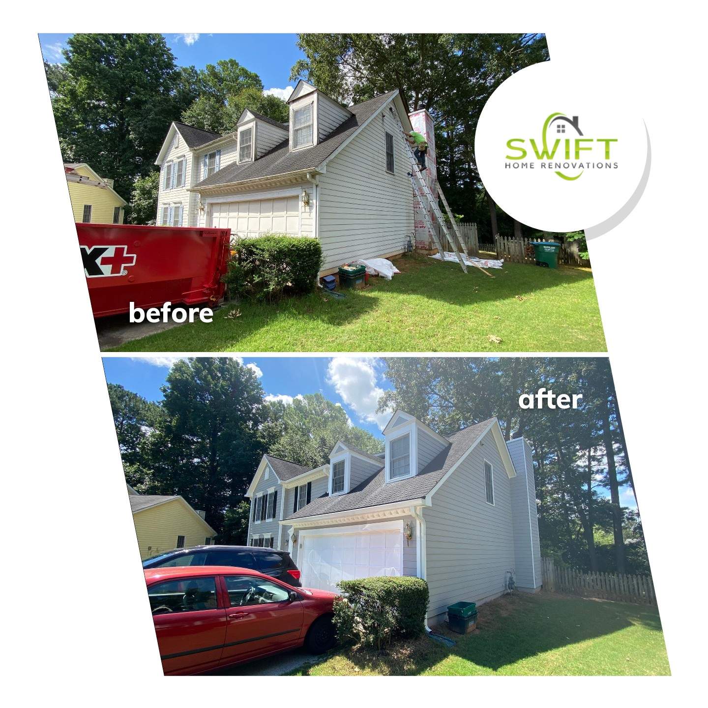 Exterior Vinyl Siding Replacement and Shutter Upgrade in Duluth by Swift Home Renovations