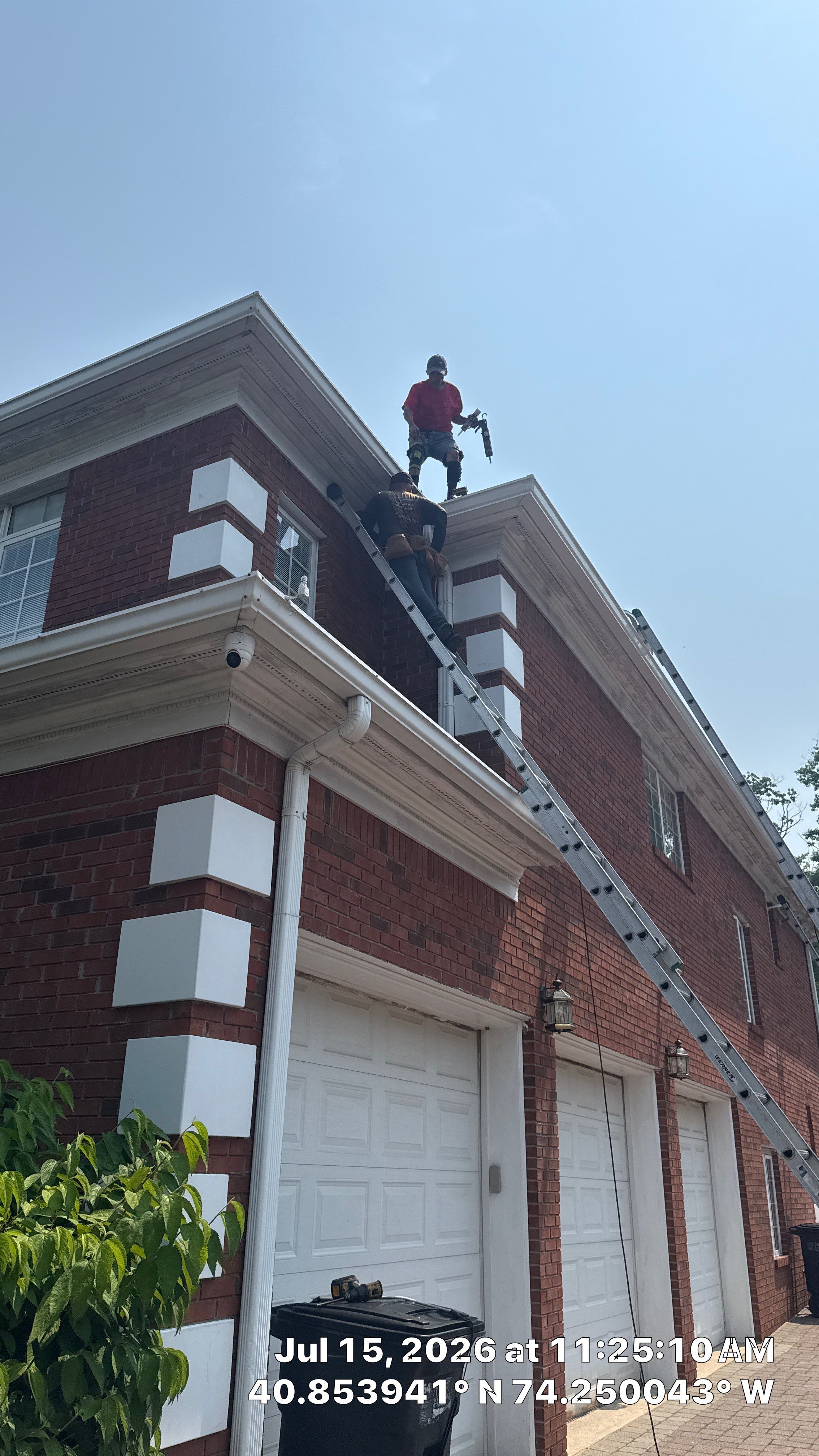 Soffit and Fascia Board Repair, Seamless Gutter Install Project in North Caldwell, New Jersey by NJ Home Maintenance Services
