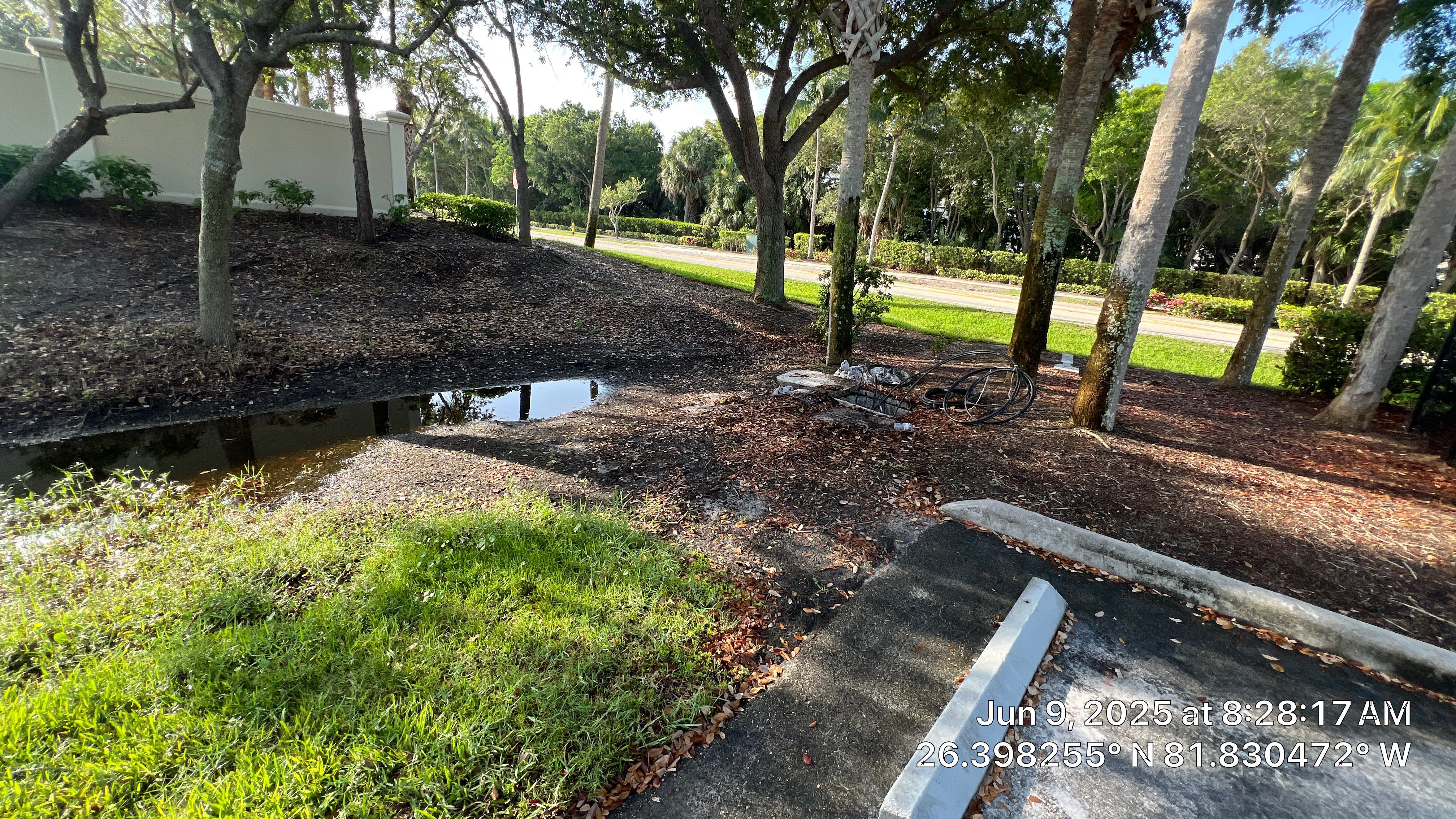 Pelican Landing Beach Parking Lot Stormwater System Maintenance by Don Mar, Inc. Storm Water Solutions