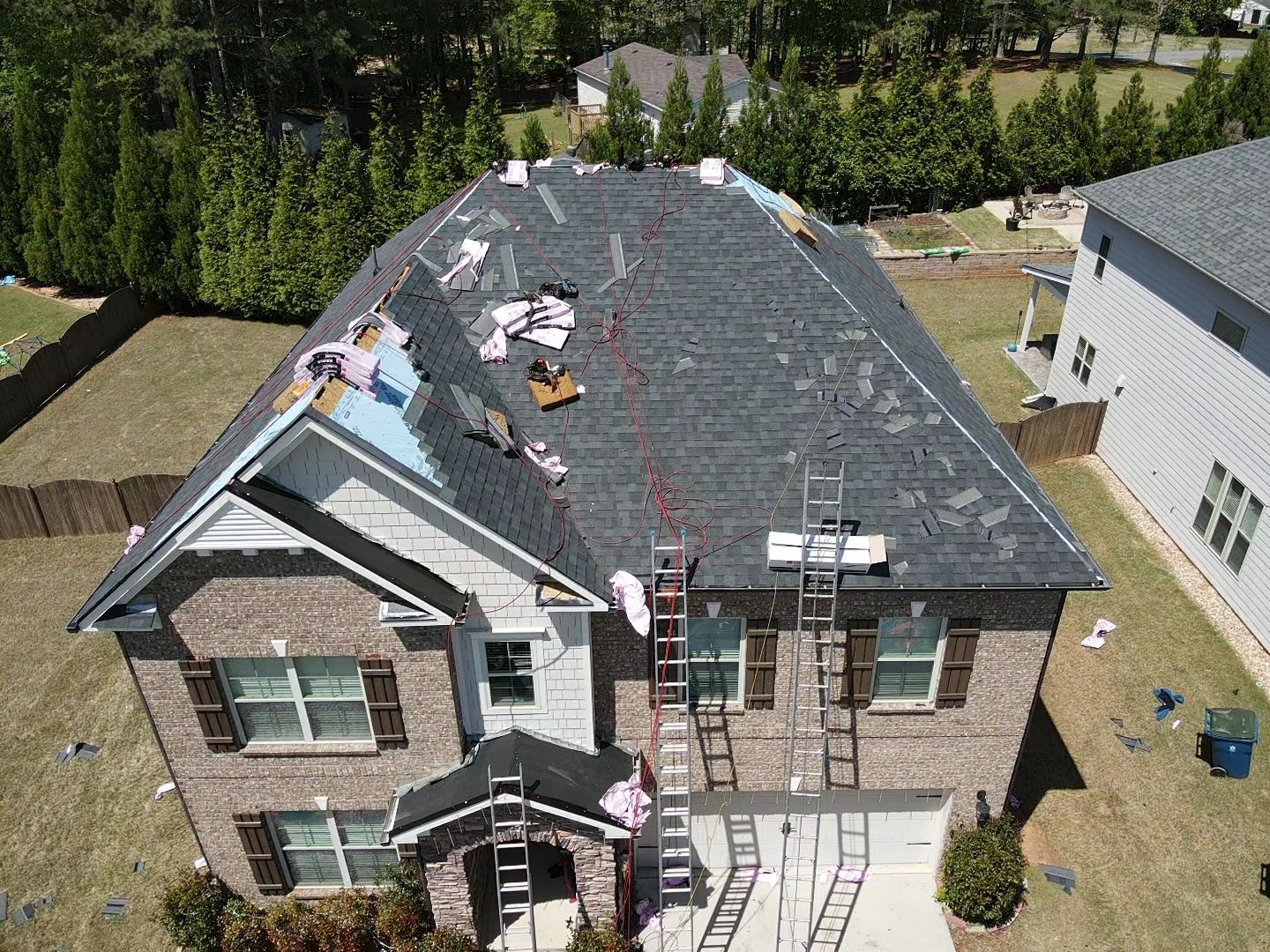 Residential Roofing Installation using Owens Corning by Inspector Roofing and Restoration