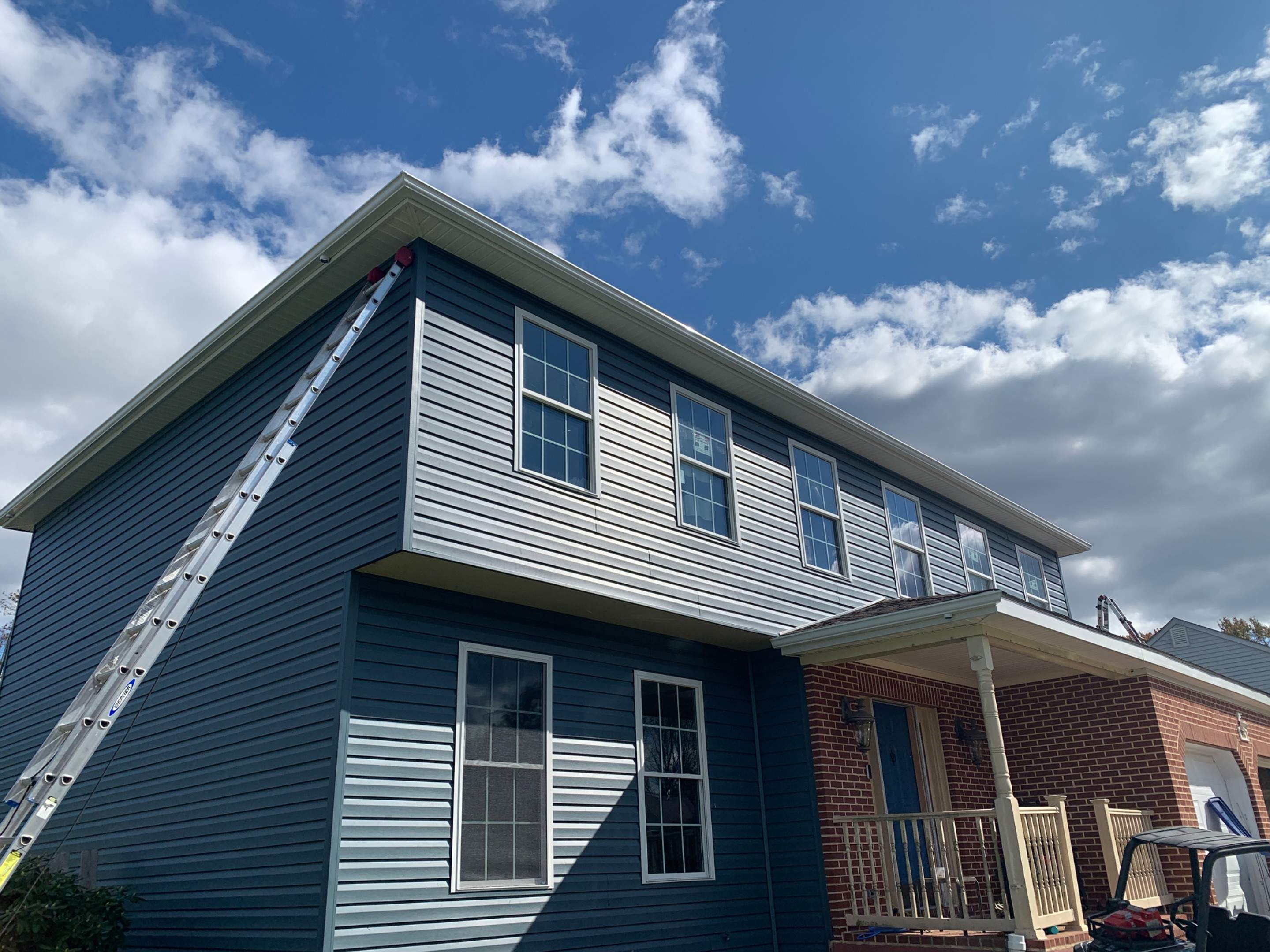 Gutter Installation using 5" Seamless Gutters by Matter Construction, LLC