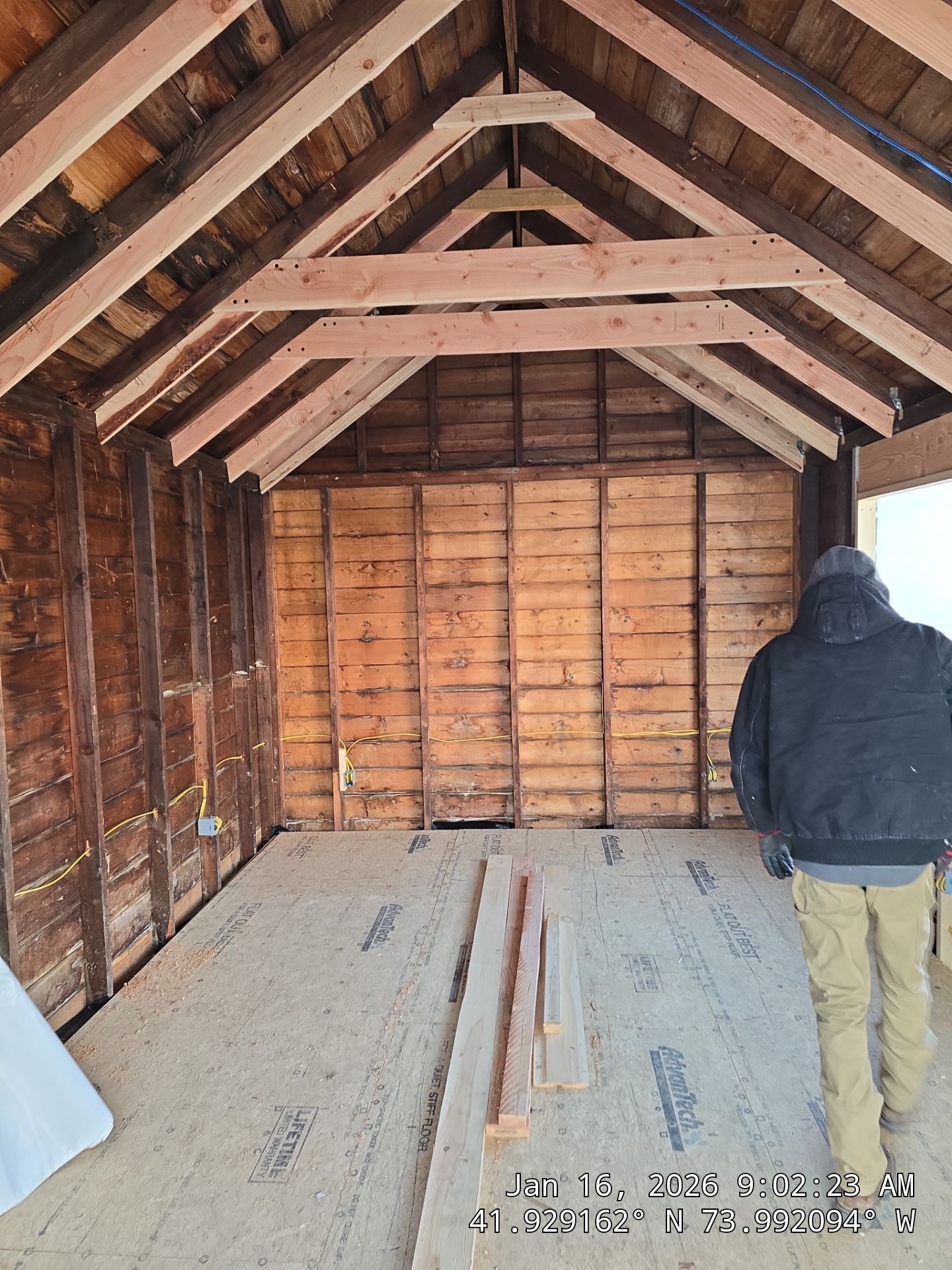 Detached Garage using Closed Cell Spray Foam by NYS Foam & Energy