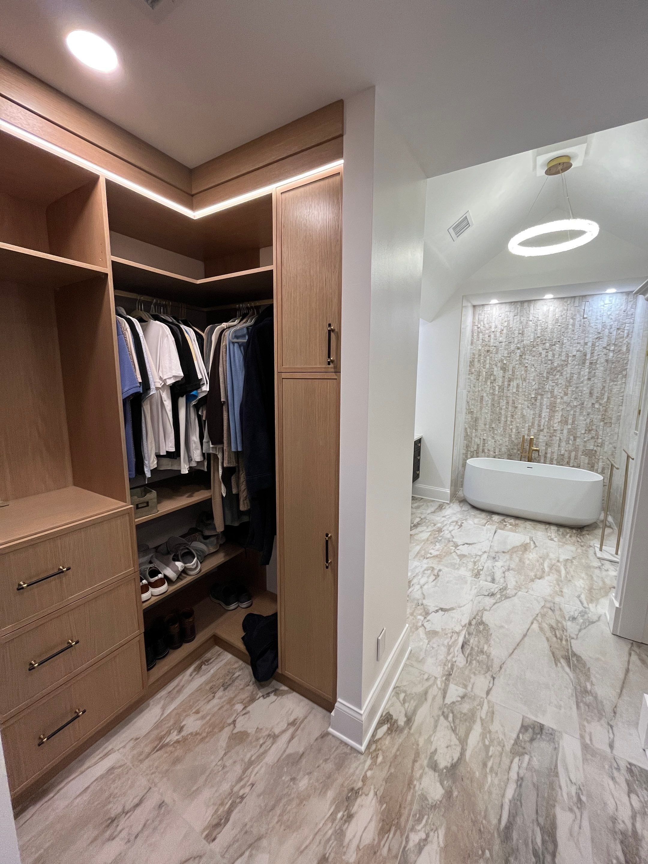 Incredible Master Bath and Closet by Snap Home Solutions