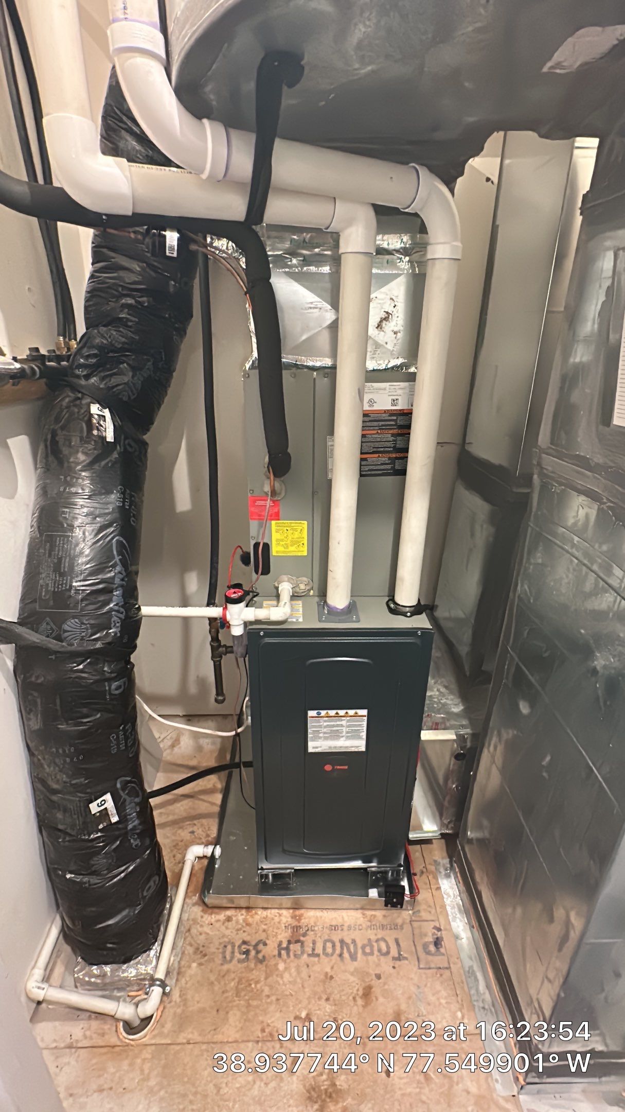 Central Air Conditioning Installation using Trane by Pro Sky Services