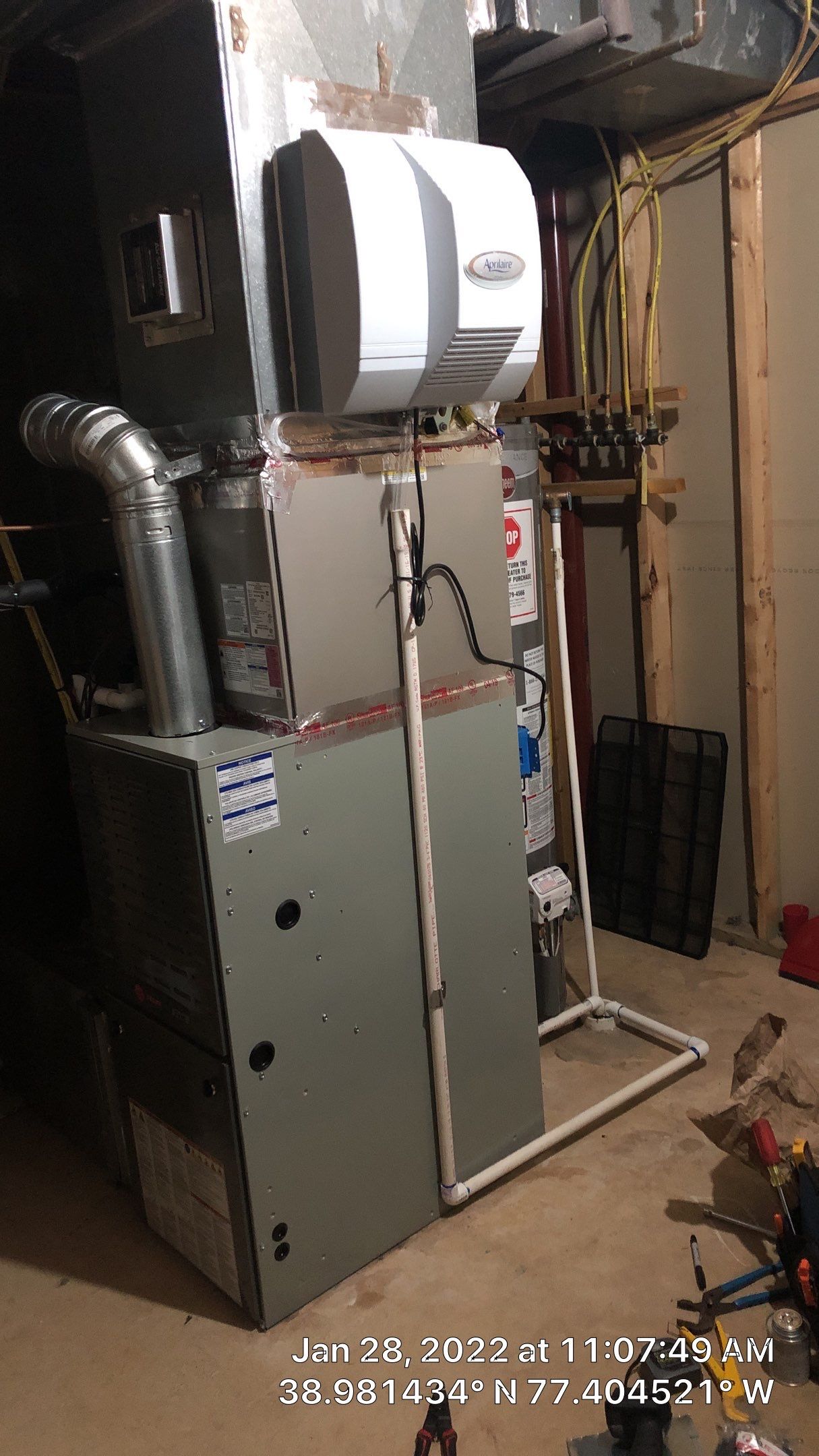 Trane 2 stage variable speed furnace & Humidifier &Air Scrubber   by Pro Sky Services