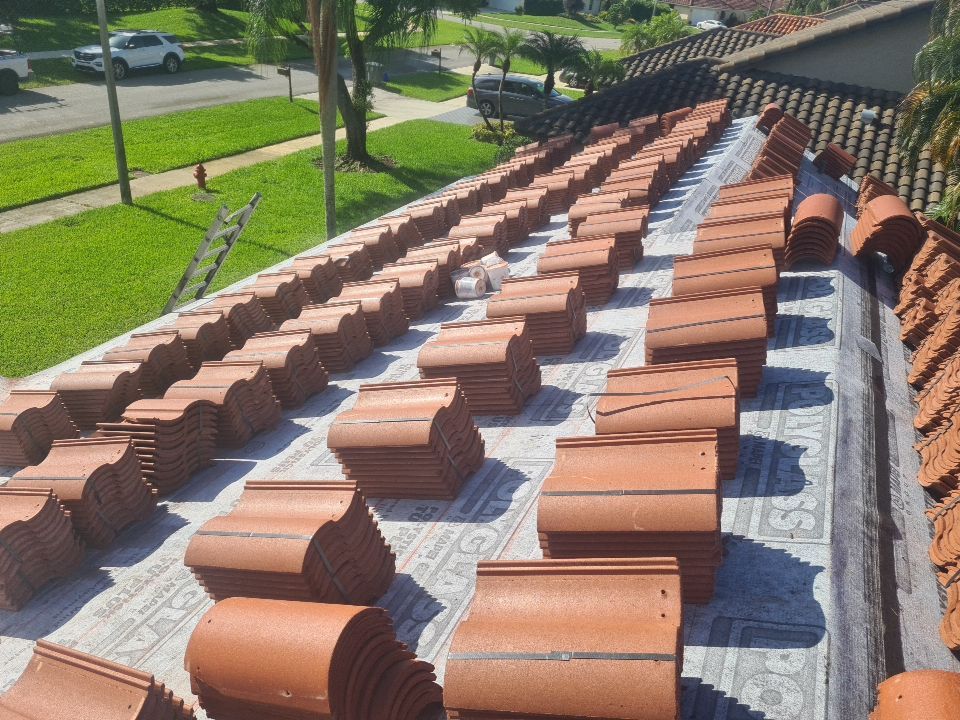 Residential Roofing Installation using Eagle Roofing Tile by BLUES BROTHERS ROOFING