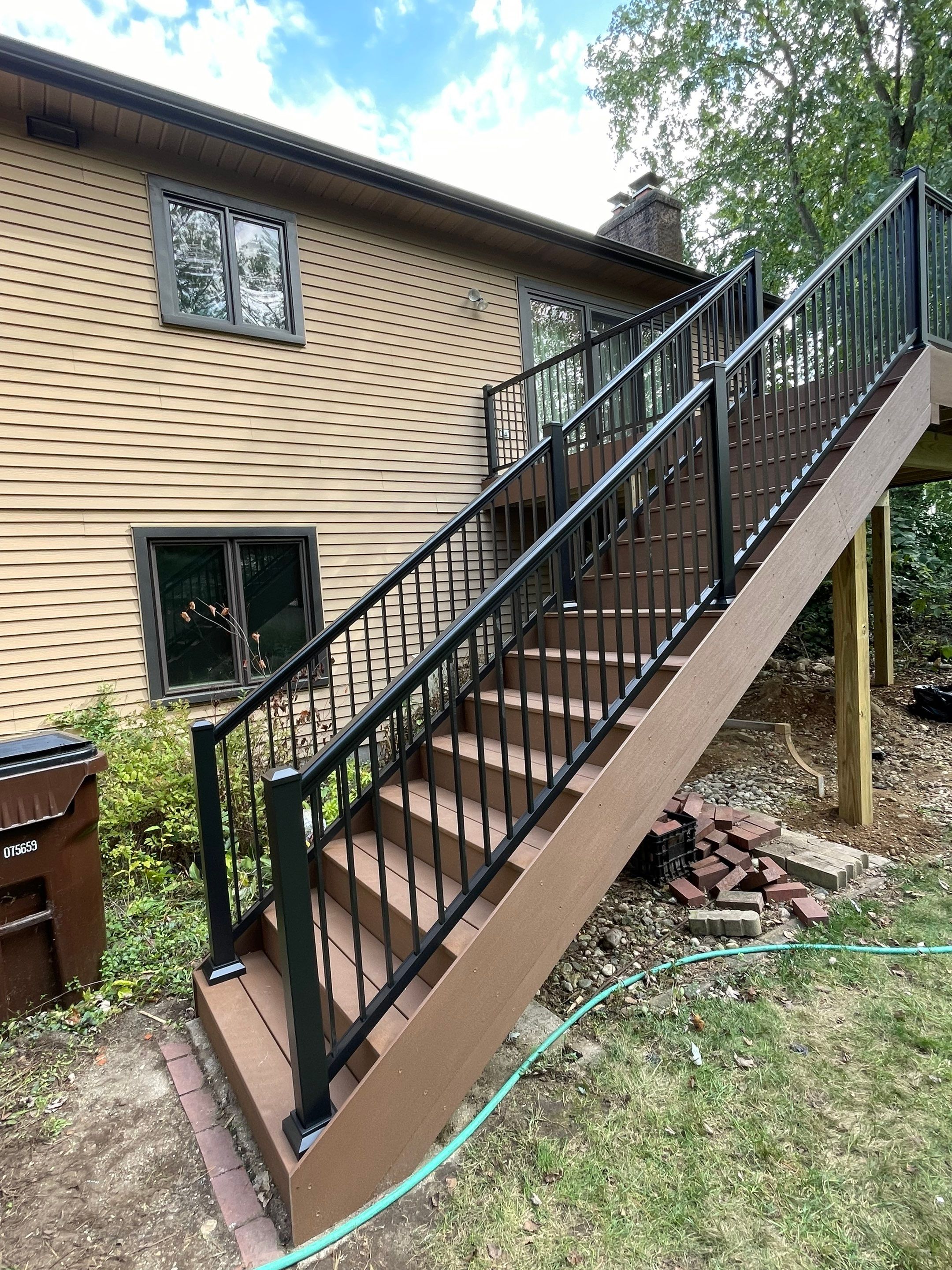 Deck Installation using TIMBERTECH DECKING by Avalon Roofing and Exteriors