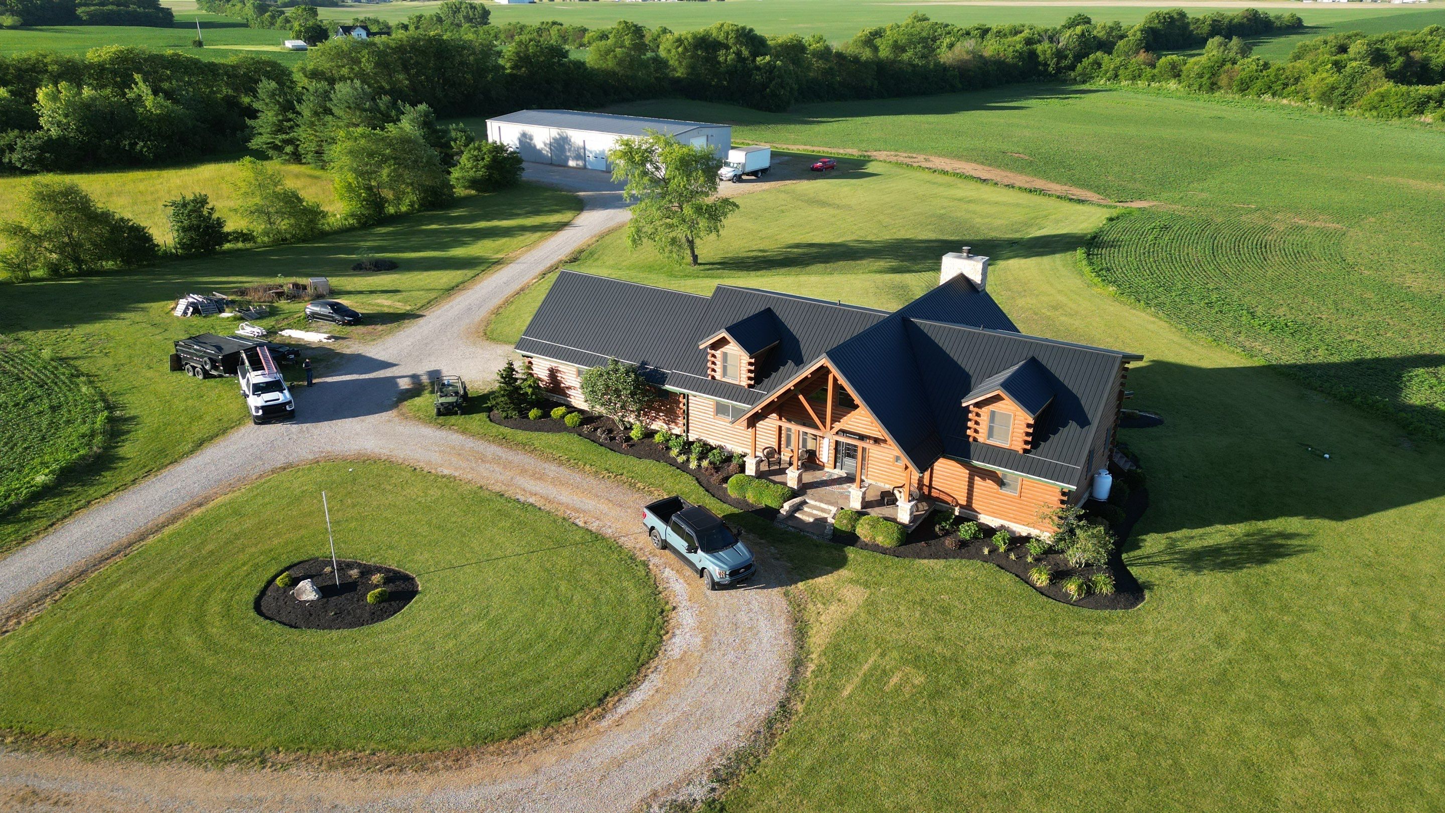 Residential Roofing Installation using Performance Panel Metal - Frost Black by RoofX 