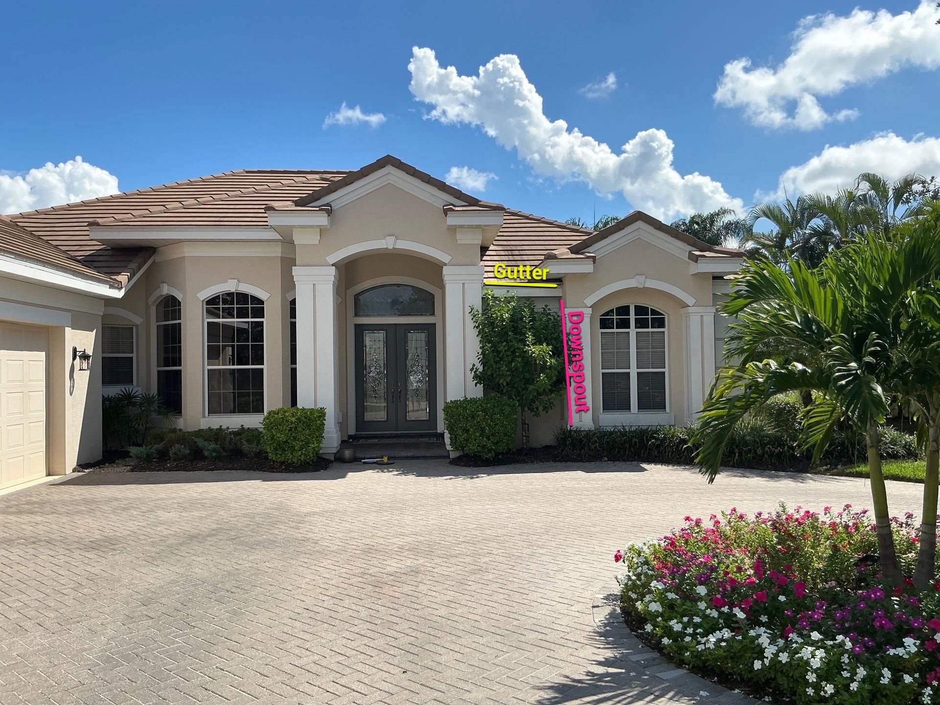 6-inch Seamless Gutter Installation with Splash Guard in University Park, FL by Gutter Professors