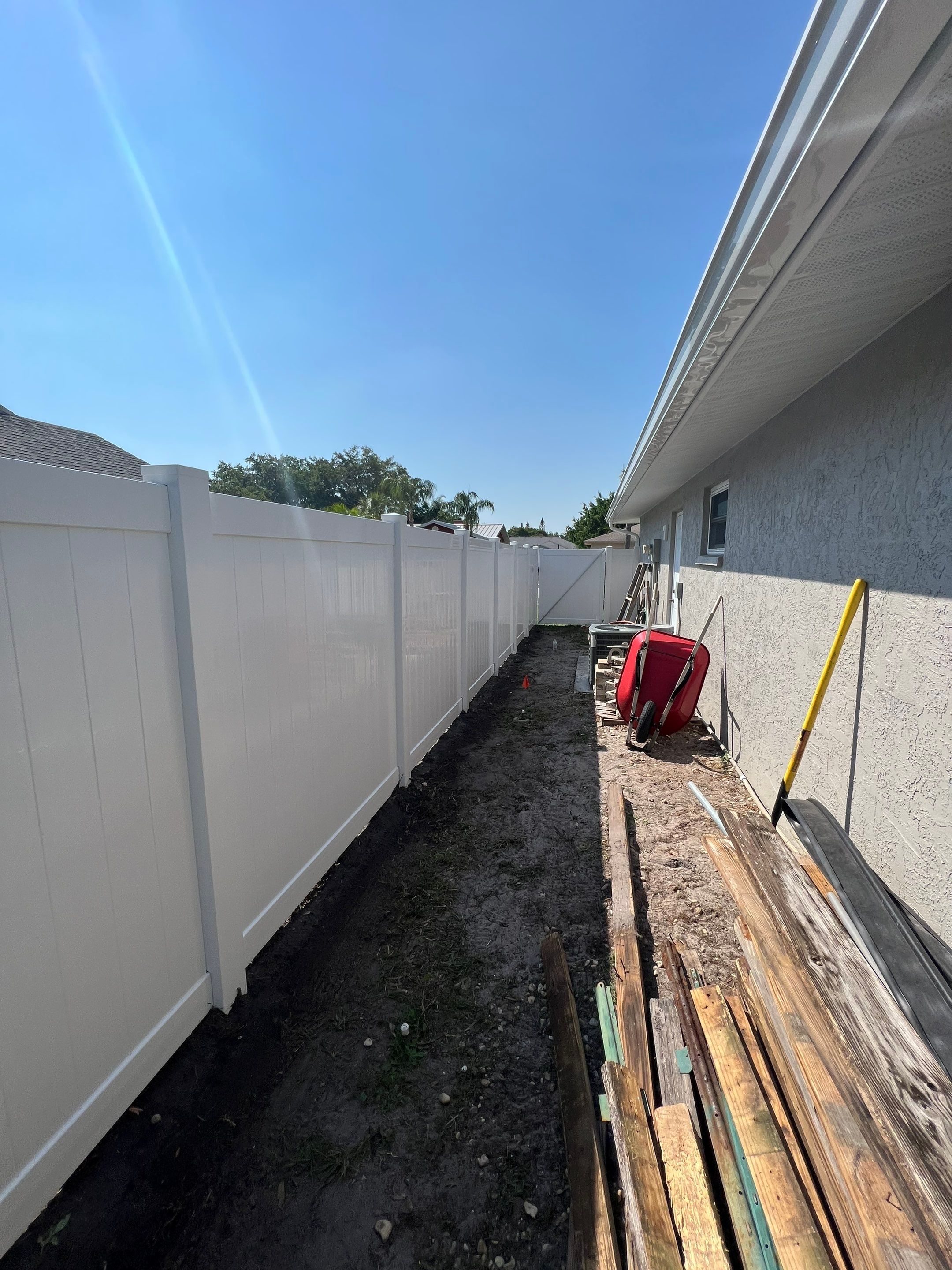 Sarasota, FL 6ft. Tall White Vinyl Privacy Fence by Asap fence and gates, LLC