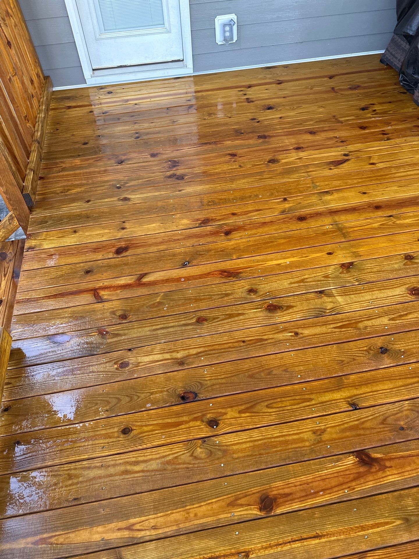 Wood Deck, Concrete porch using Wood and Conrete Sealant by DuraSeal
