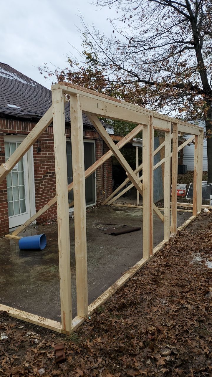 Tree Destroyed Patio Room by Absolute Roofing and Construction