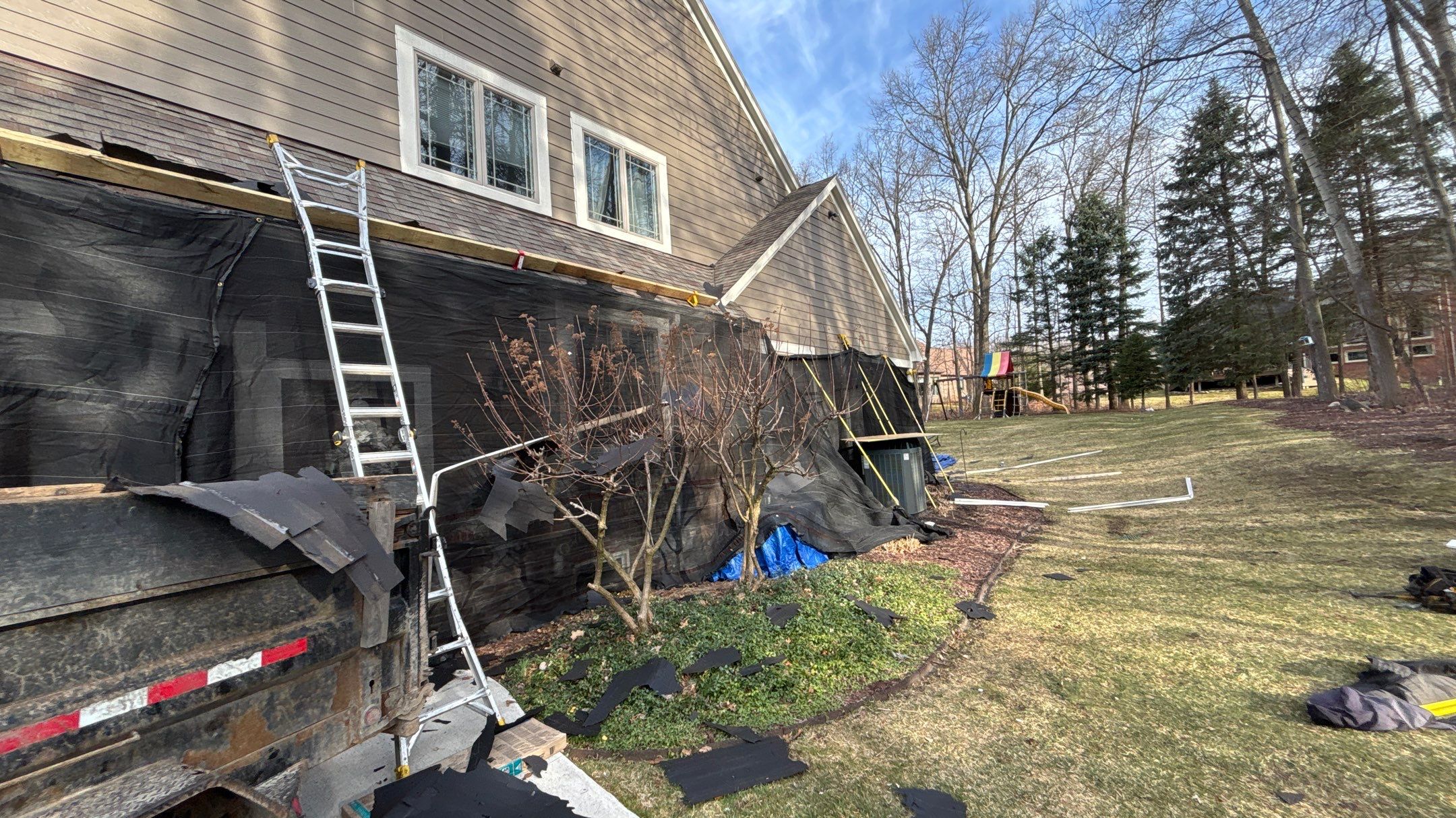 Roof Replacement using CertainTeed Landmark Moire Black by 180 Contractors